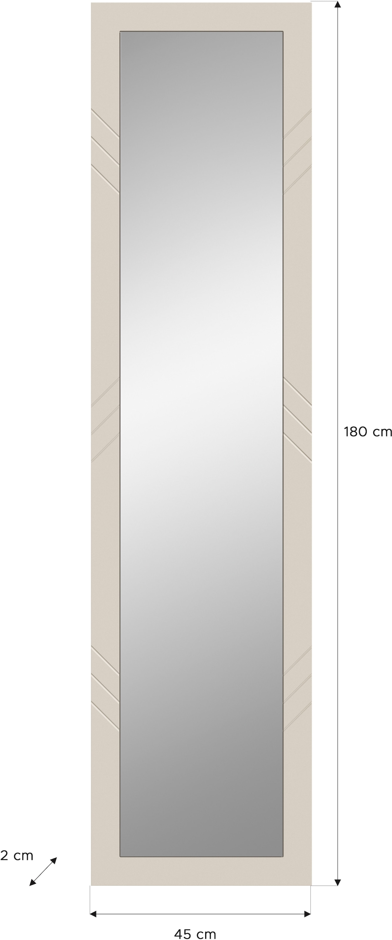 INOSIGN Wandspiegel »Mento«, Spiegel mit Ornamentfräsung,Garderobespiegel,Flurspiegel,Dielenspiegel