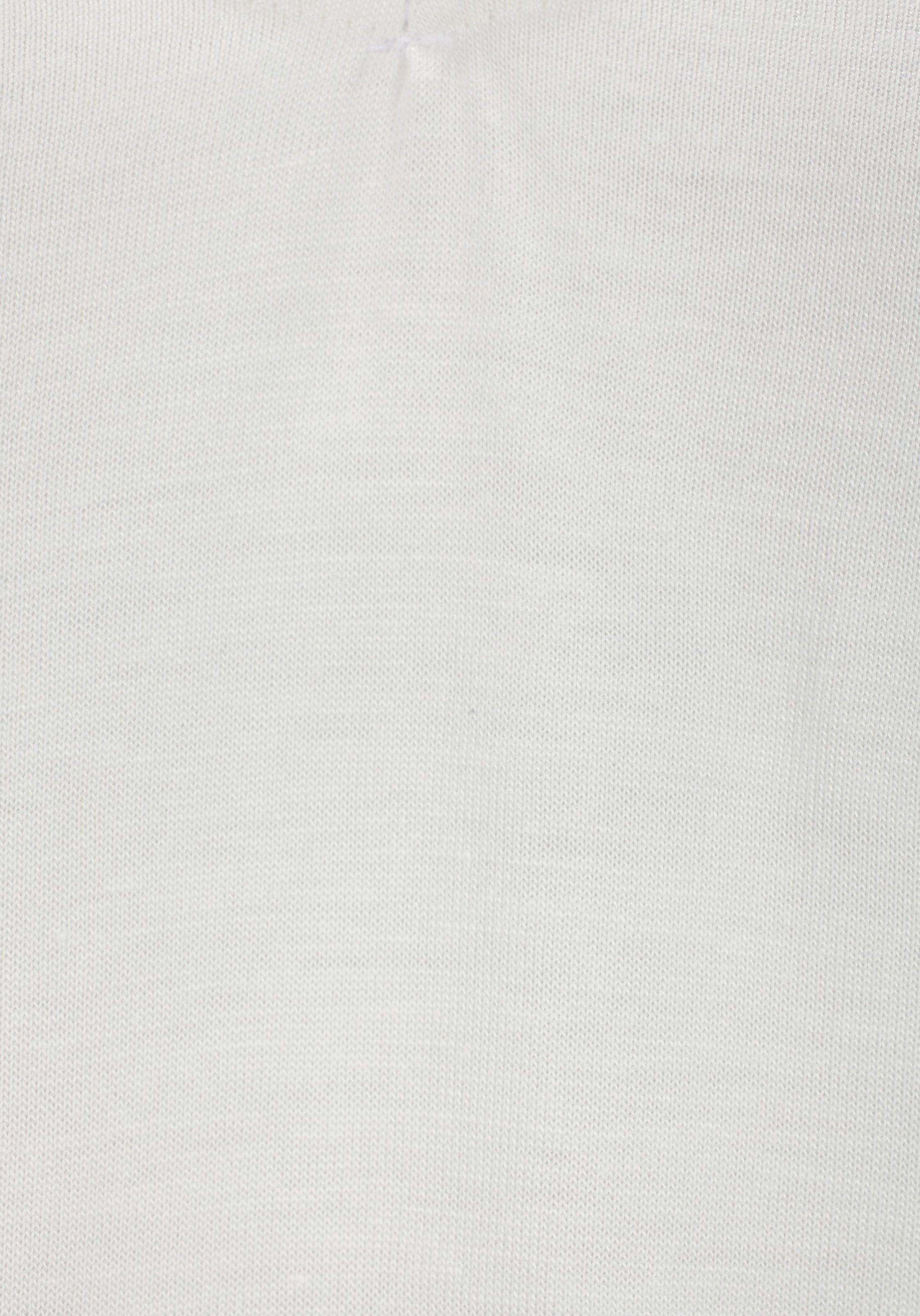 s.Oliver T-Shirt, mit Zierbändern am Ausschnitt, Kurzarmshirt, sommerlich