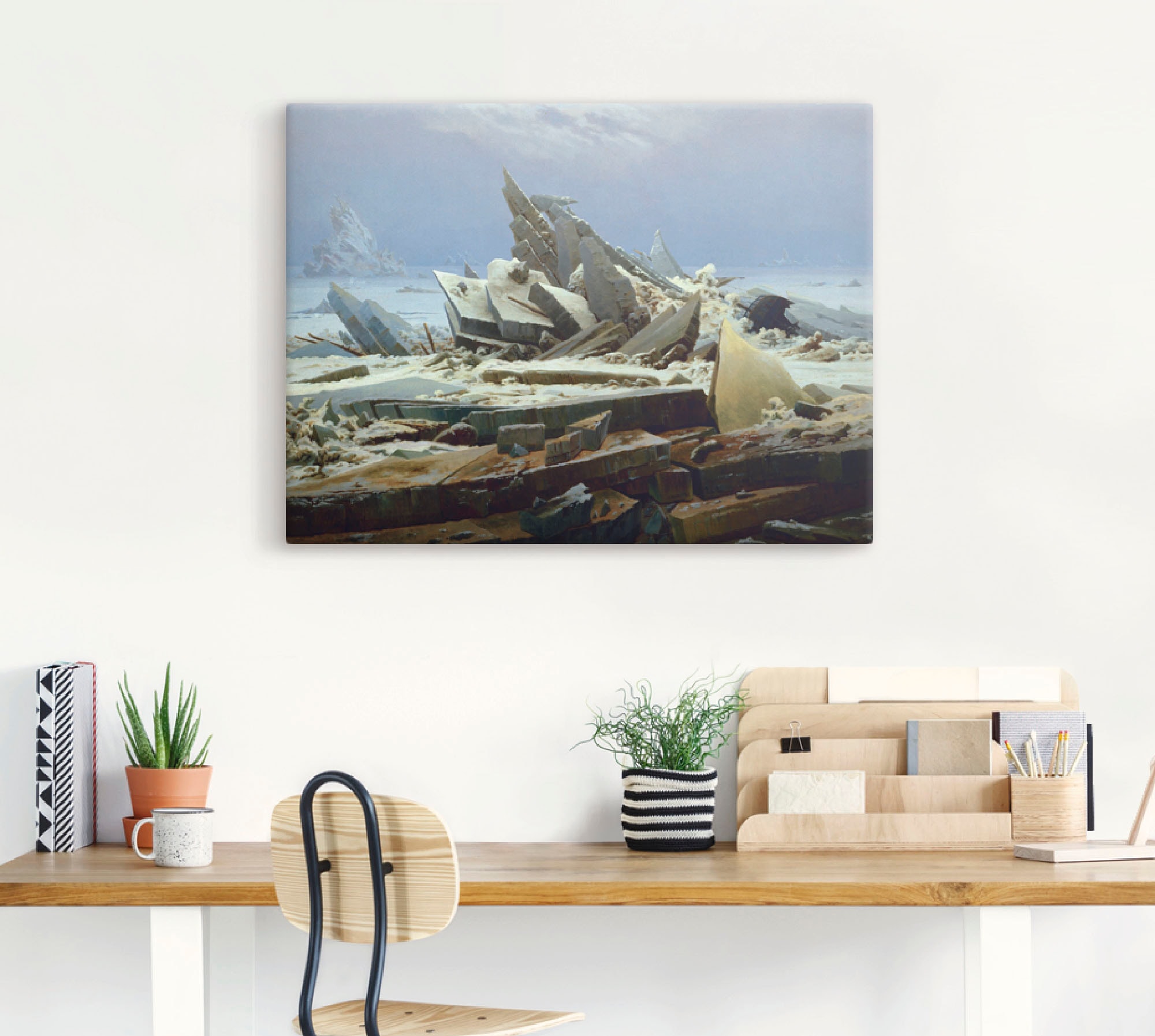 Artland Wandbild »Das Eismeer (Die gescheiterte Hoffnung)«, Gewässer, (1 St.), als Alubild, Leinwandbild, Wandaufkleber oder Poster in versch. Größen