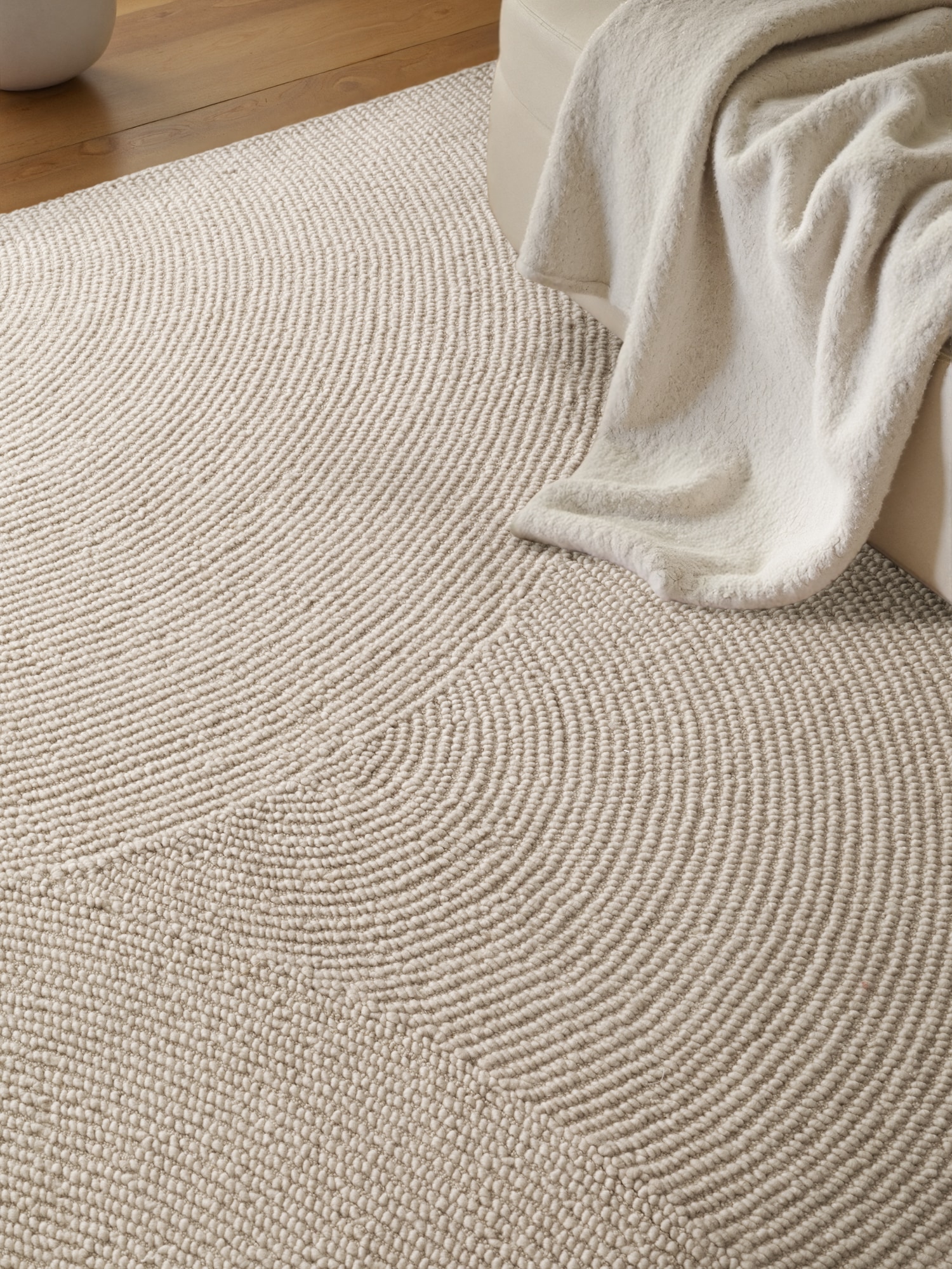 HANSE Home Wollteppich »Eleni«, rechteckig, 18 mm Höhe, Handgetuftet, Wolle, Natur, Wohnzimmer, Schlafzimmer, Skandi, Hygge