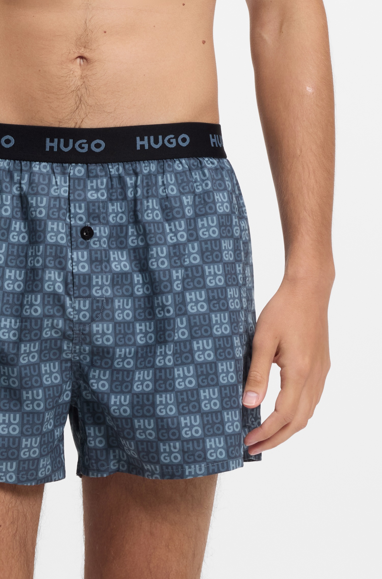 HUGO Underwear Webboxer »WOVEN BOXER TR« Packung, 3er-Pack, 3 Stk. Webboxer mit HUGO Schriftzug