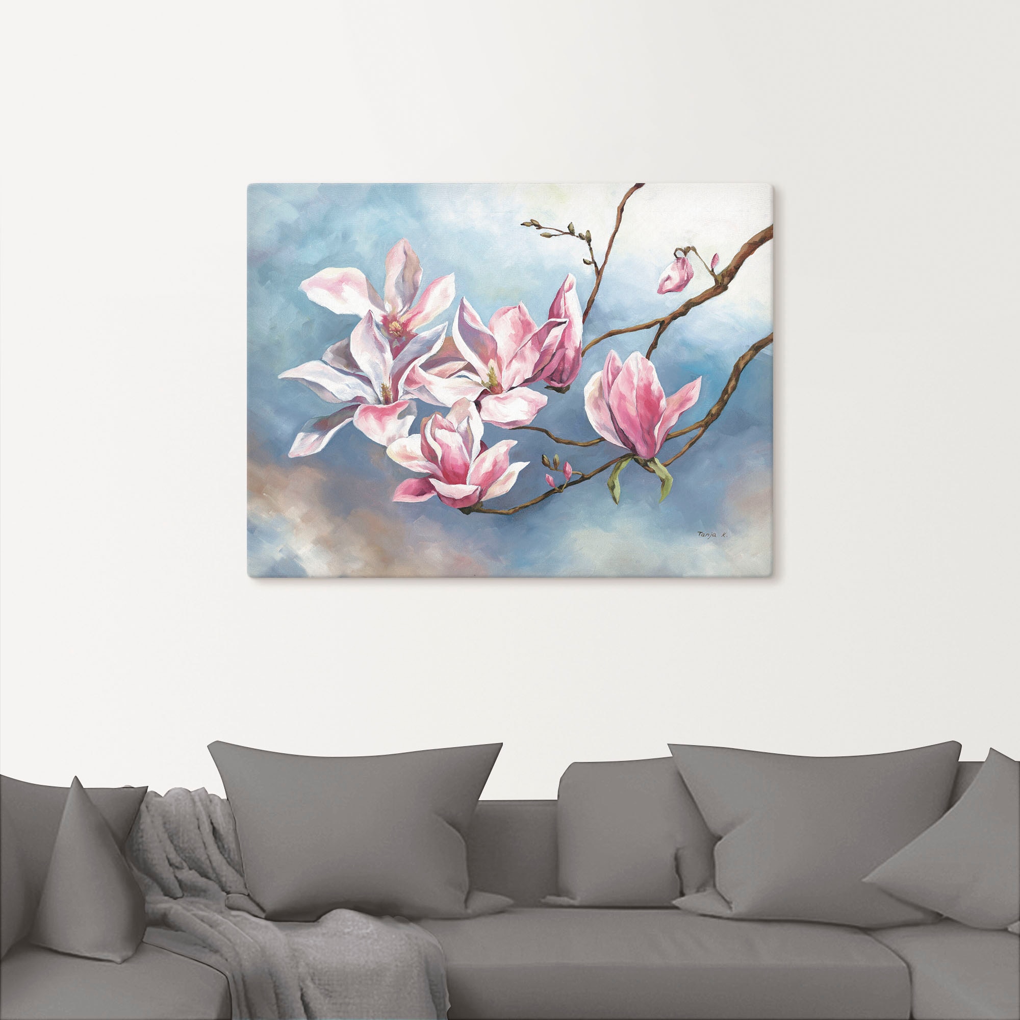 Artland Wandbild "Magnolienzweig", Blumen, (1 St.), als Alubild, Outdoorbil günstig online kaufen