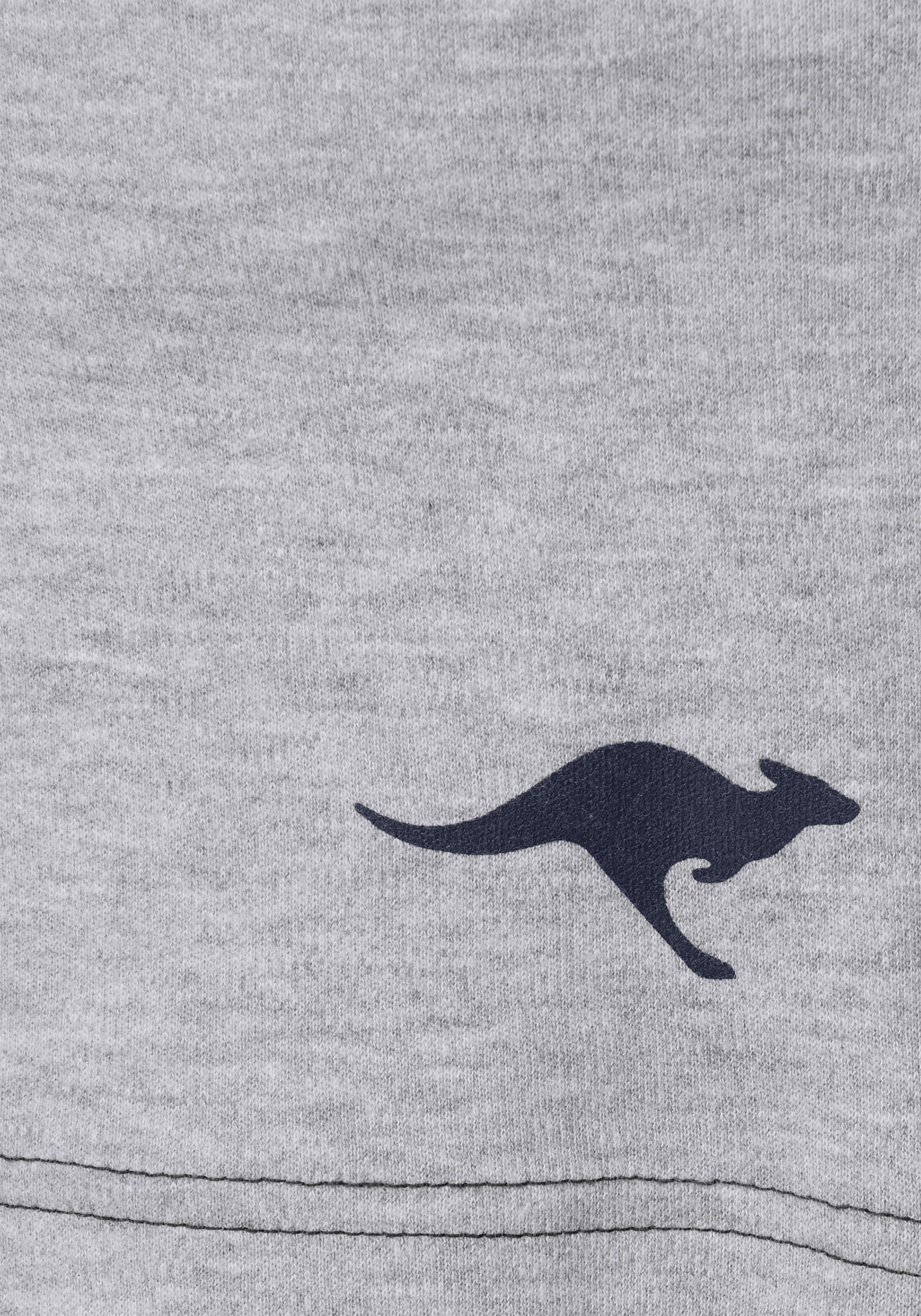 KangaROOS Sweatshorts, mit kontrastfarbener Kordel und kleinem Label-Print