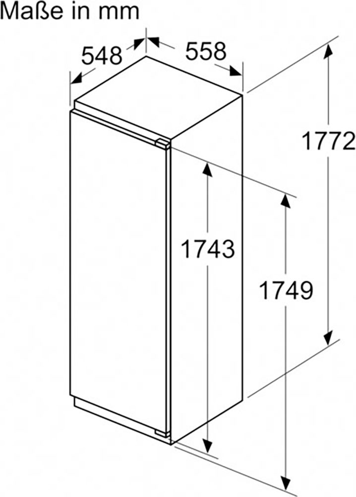 10. Bild von Constructa Einbaukühlschrank »CK282NSE0«, CK282NSE0, 177,2 cm hoch, 54,1 cm breit