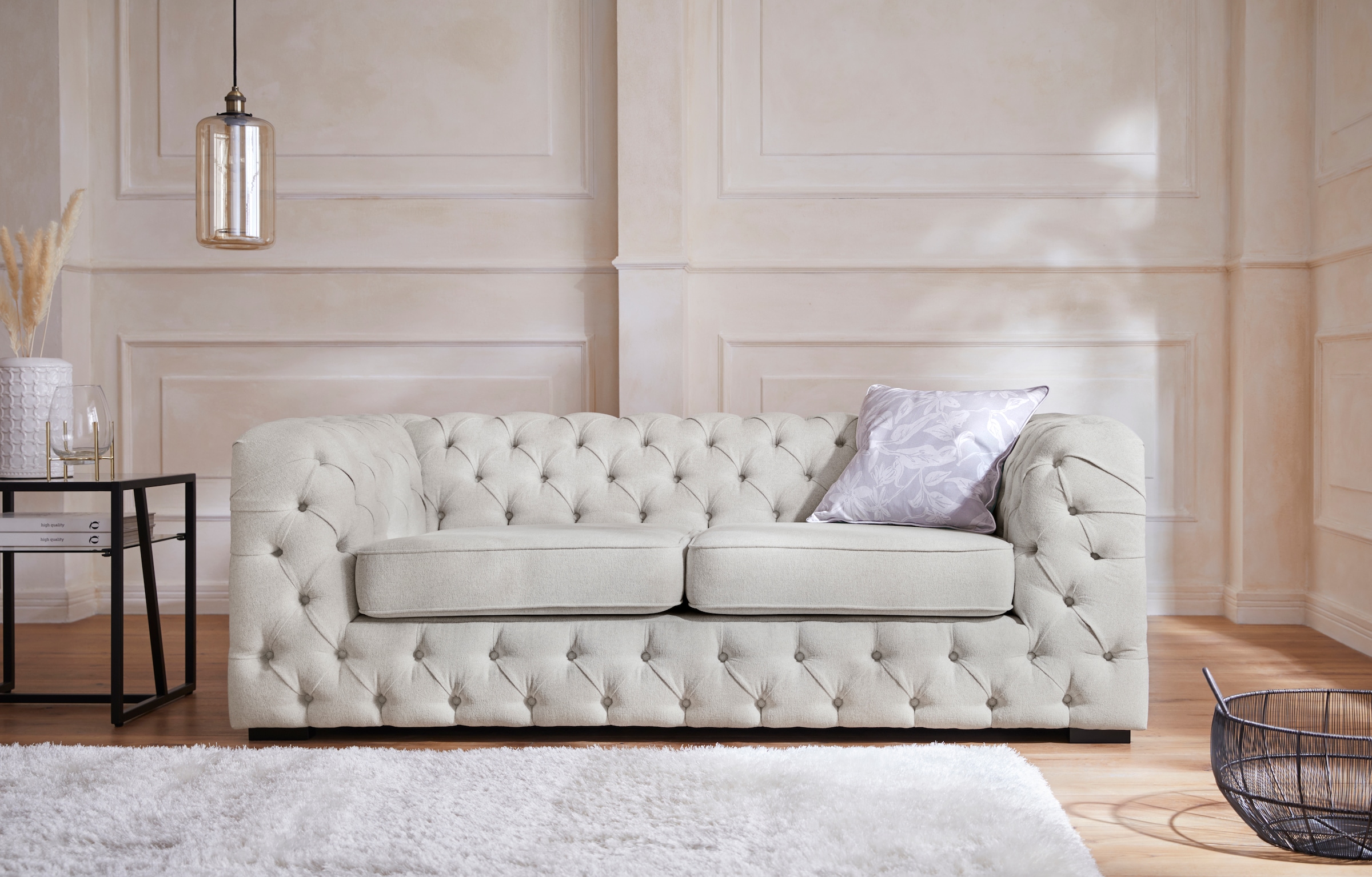 Home affaire Chesterfield-Sofa »Kalina« mit klassischer Chesterfield-Knopfh günstig online kaufen