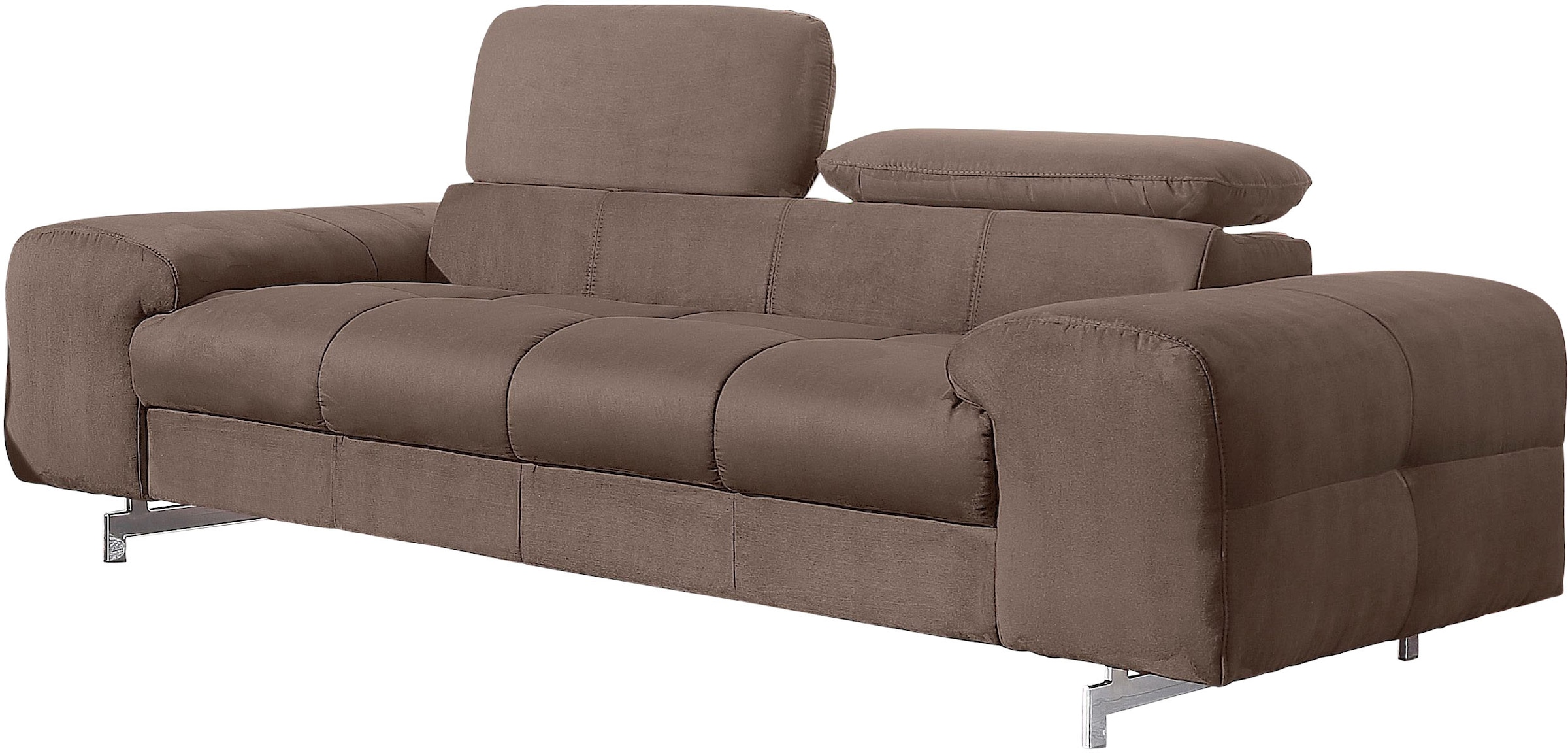 COTTA 2-Sitzer »Chef« Big-Sofa mit Kopfteilverstellung, edle Metallkufen
