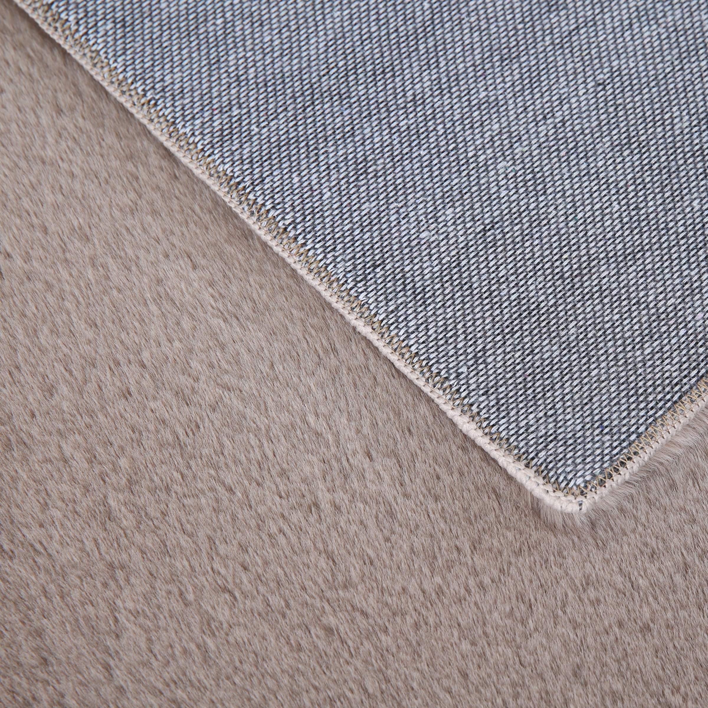 Ayyildiz Teppiche Hochflor-Teppich »POUFFY 5100«, rechteckig, 20 mm Höhe, Läufer, weicher glatter Softflor, Kaninchen Fell Haptik, waschbar