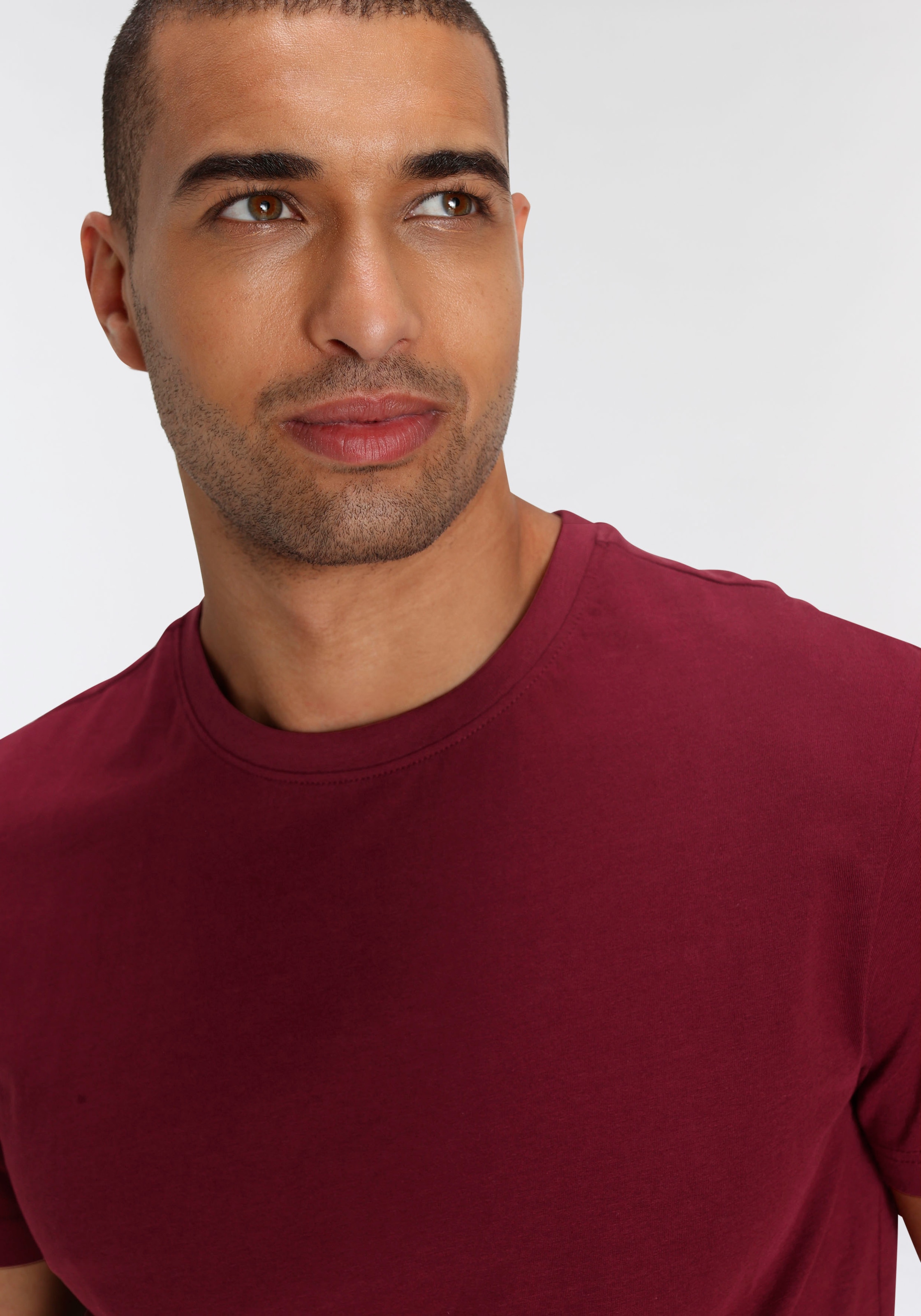 AJC T-Shirt, (3er-Pack), lockere Passform, Basic-Stil