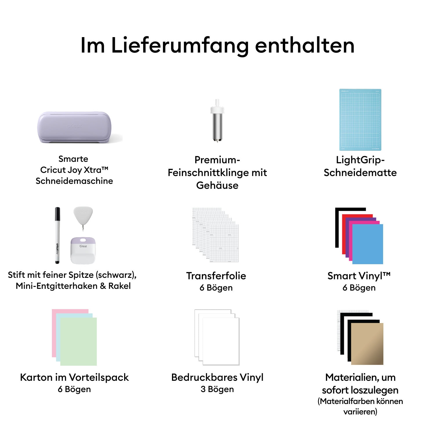 Cricut Schneideplotter »Joy Xtra Basic-Bundle«