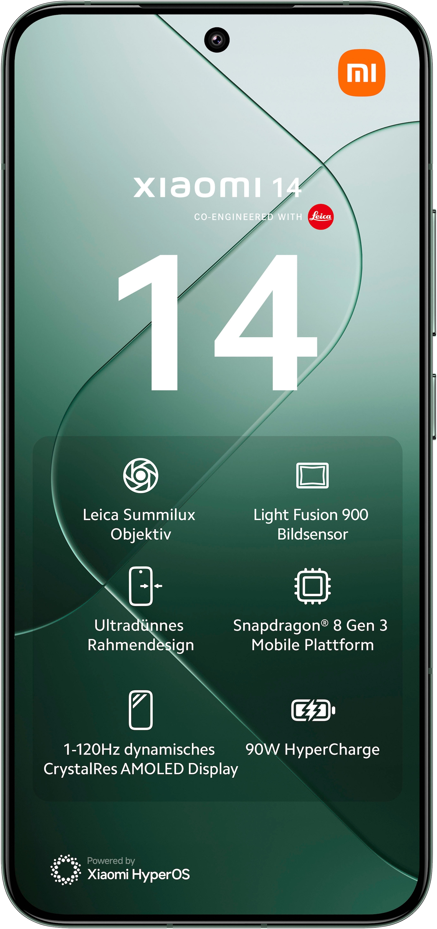 Xiaomi Smartphone »14 12+512 GB«, Jadegrün