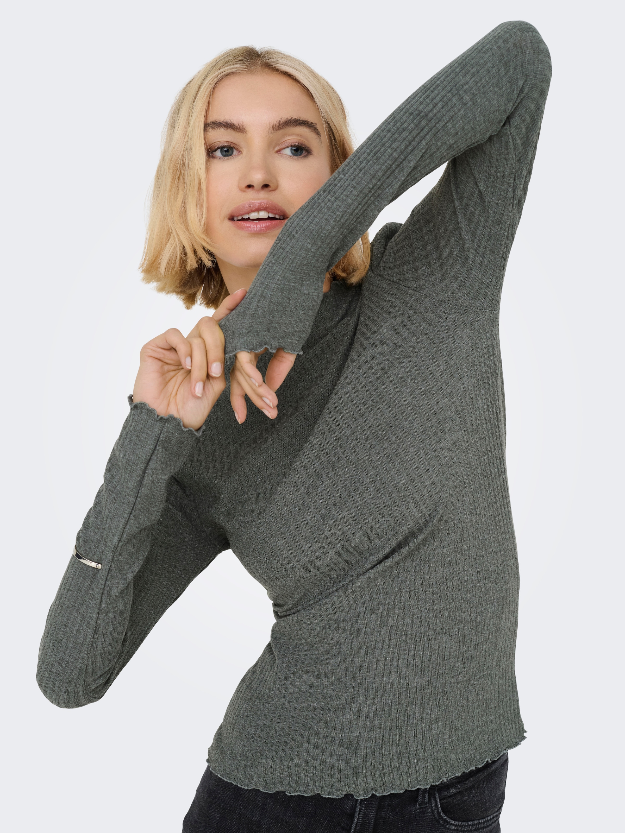 ONLY Langarmshirt »ONLEMMA L/S HIGH NECK TOP«