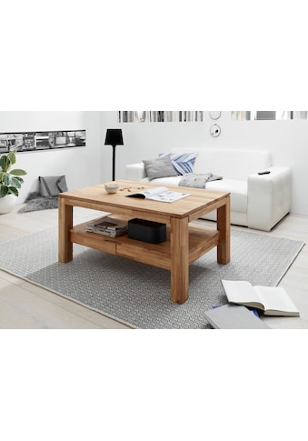 MCA furniture Couchtisch, Couchtisch Massivholz mit Schubladen kaufen