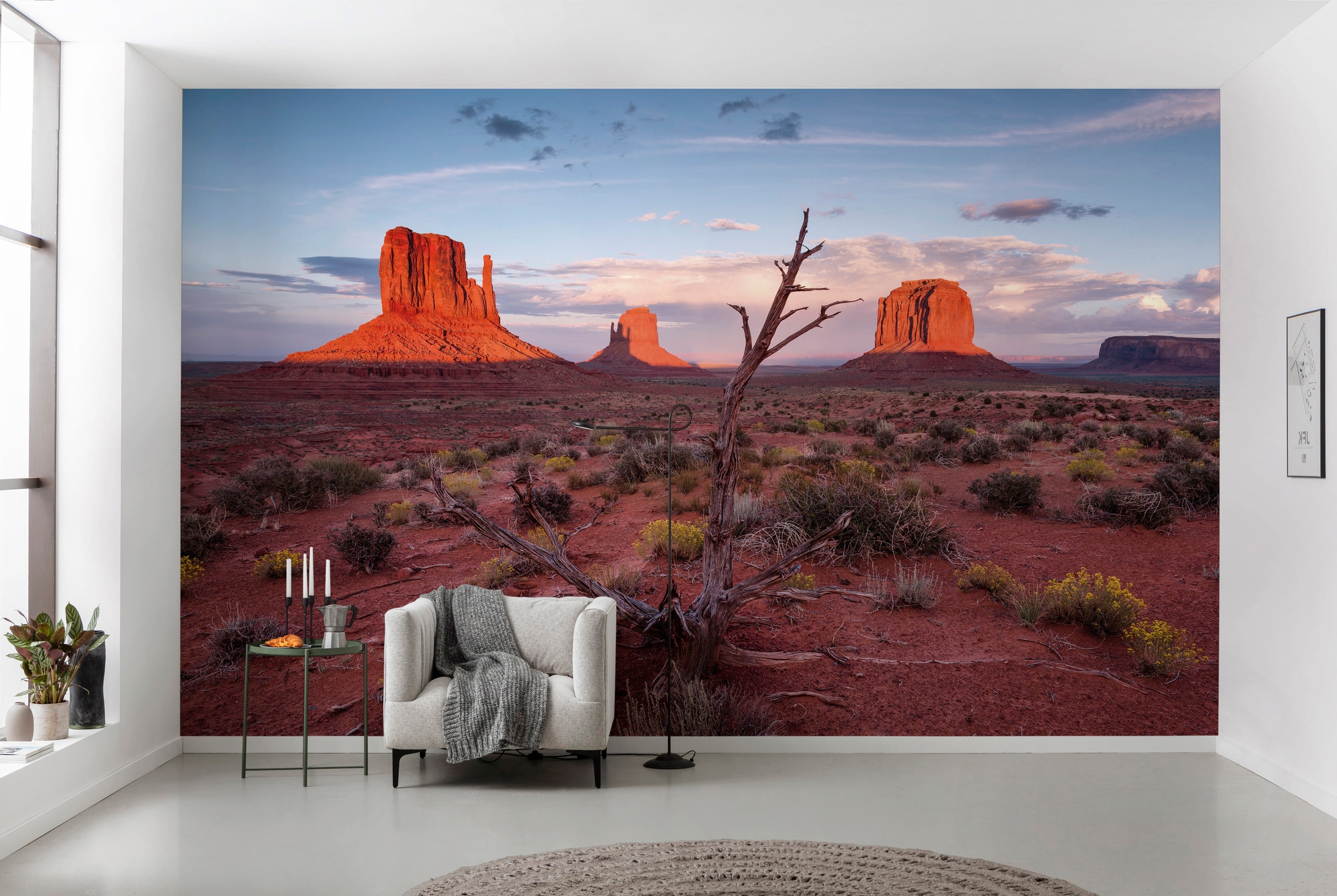 Sanders & Sanders Fototapete Landschaft Beige und Blau 450 x 280 cm 612679 günstig online kaufen