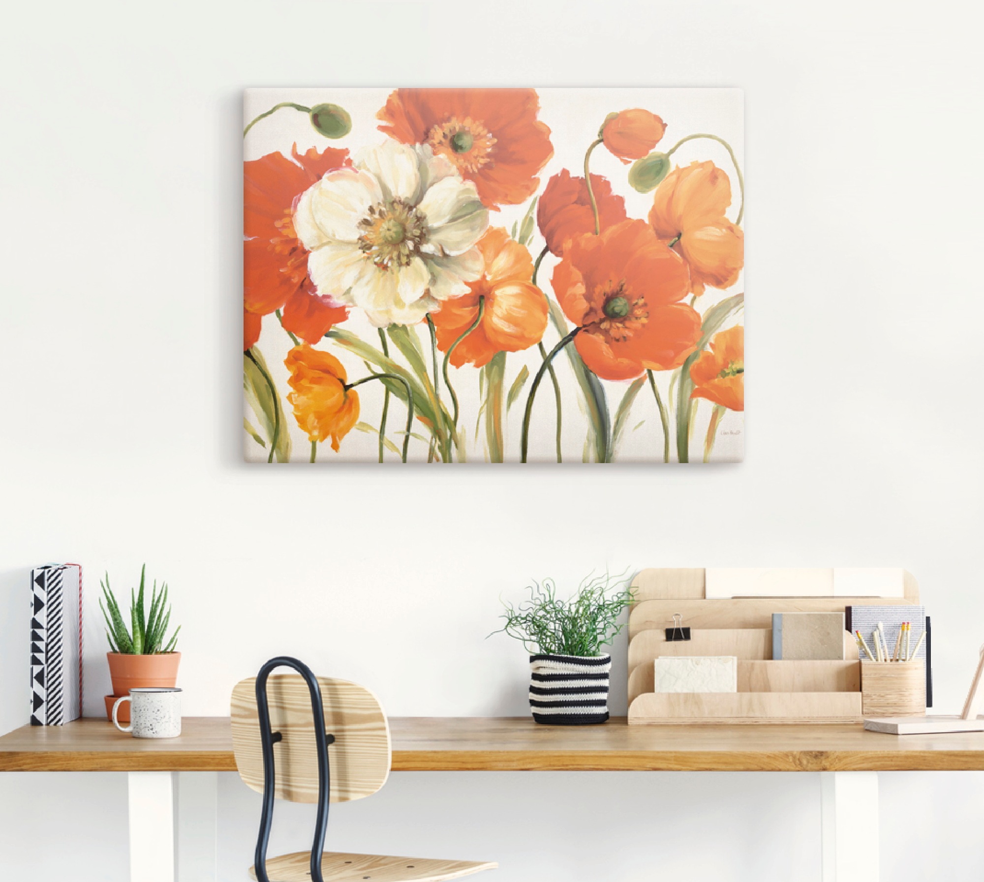 Artland Wandbild "Mohnblumen I", Blumen, (1 St.), als Leinwandbild, Poster, günstig online kaufen