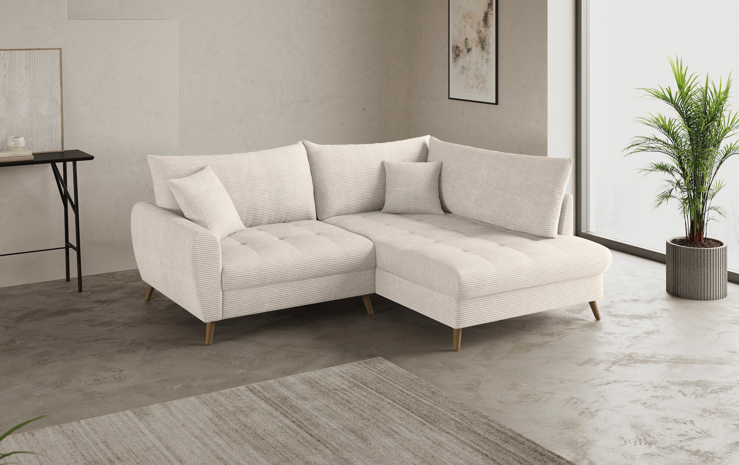 Mr. Couch Ecksofa »Blackburn II, L-Form«, Mit Kaltschaumpolsterung bis 140 kg belastbar
