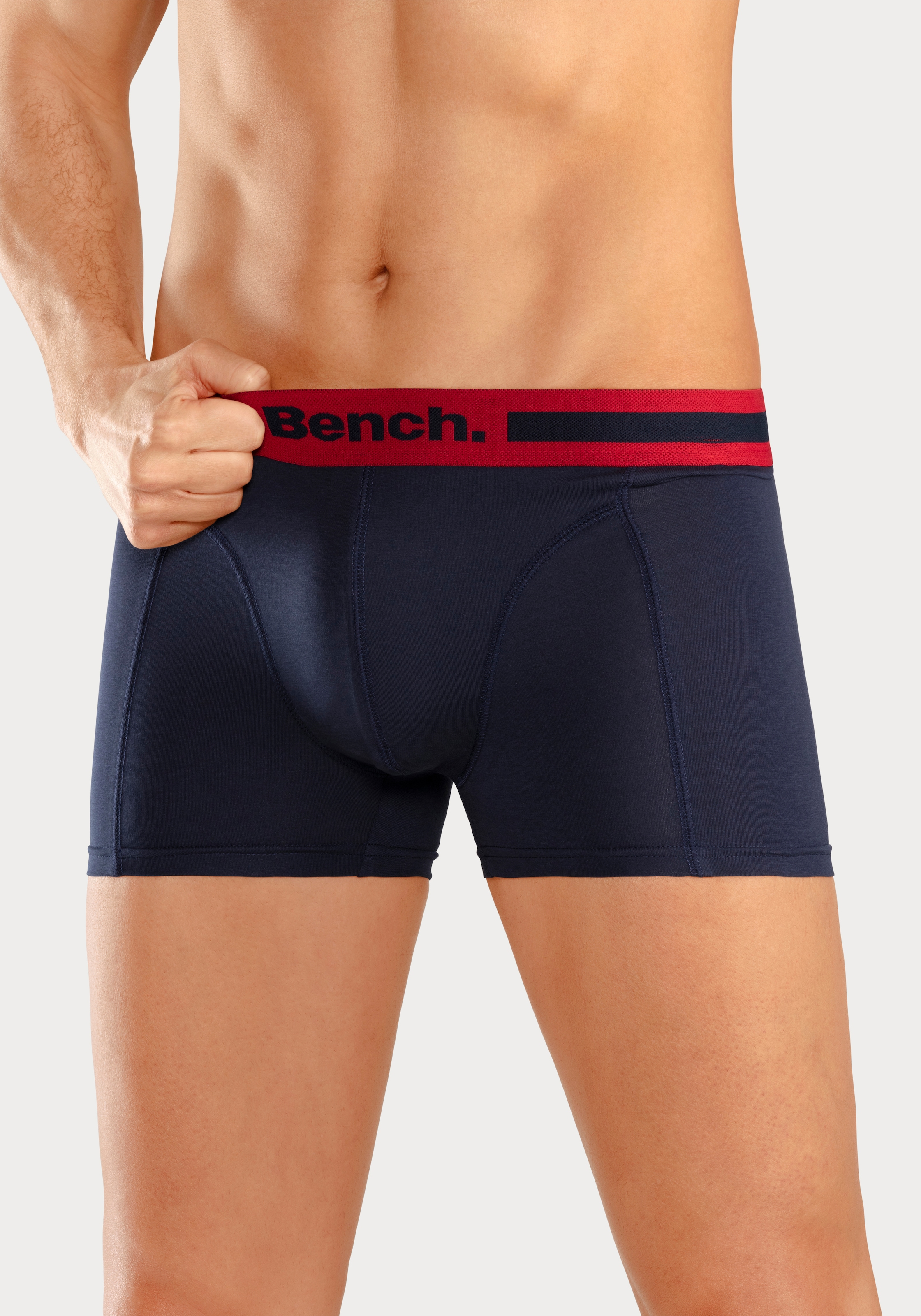 Bench. Boxer »Boxershorts für Herren«, (Packung, 4 St.), mit Overlock-Nähten vorn