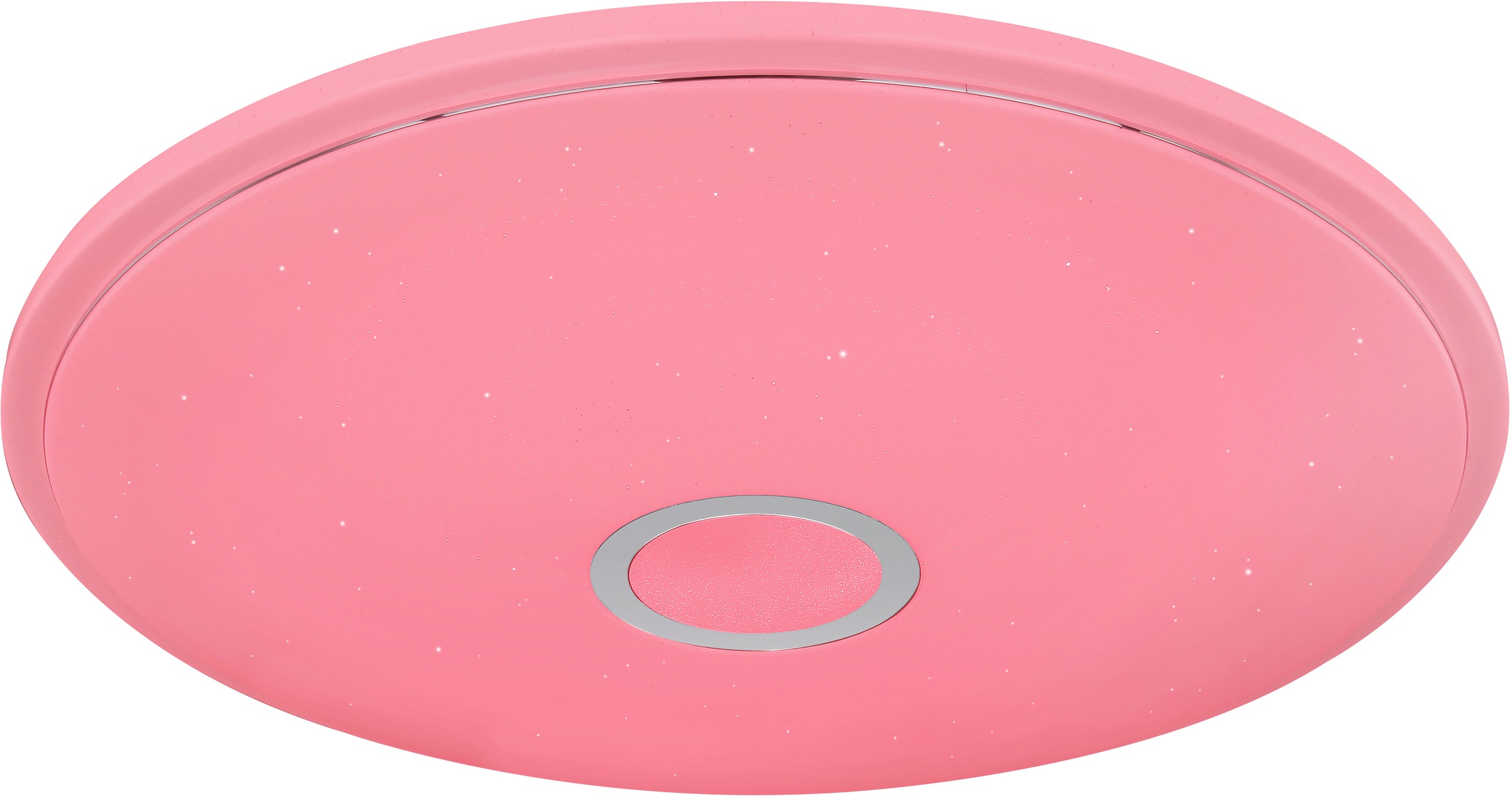 GLOBO LIGHTING Deckenleuchte »CONNOR« LED-Modul 1 Stk. Deckenleuchte Weiß/Opal, Chromring, RGB, SmartLight, LED 30W