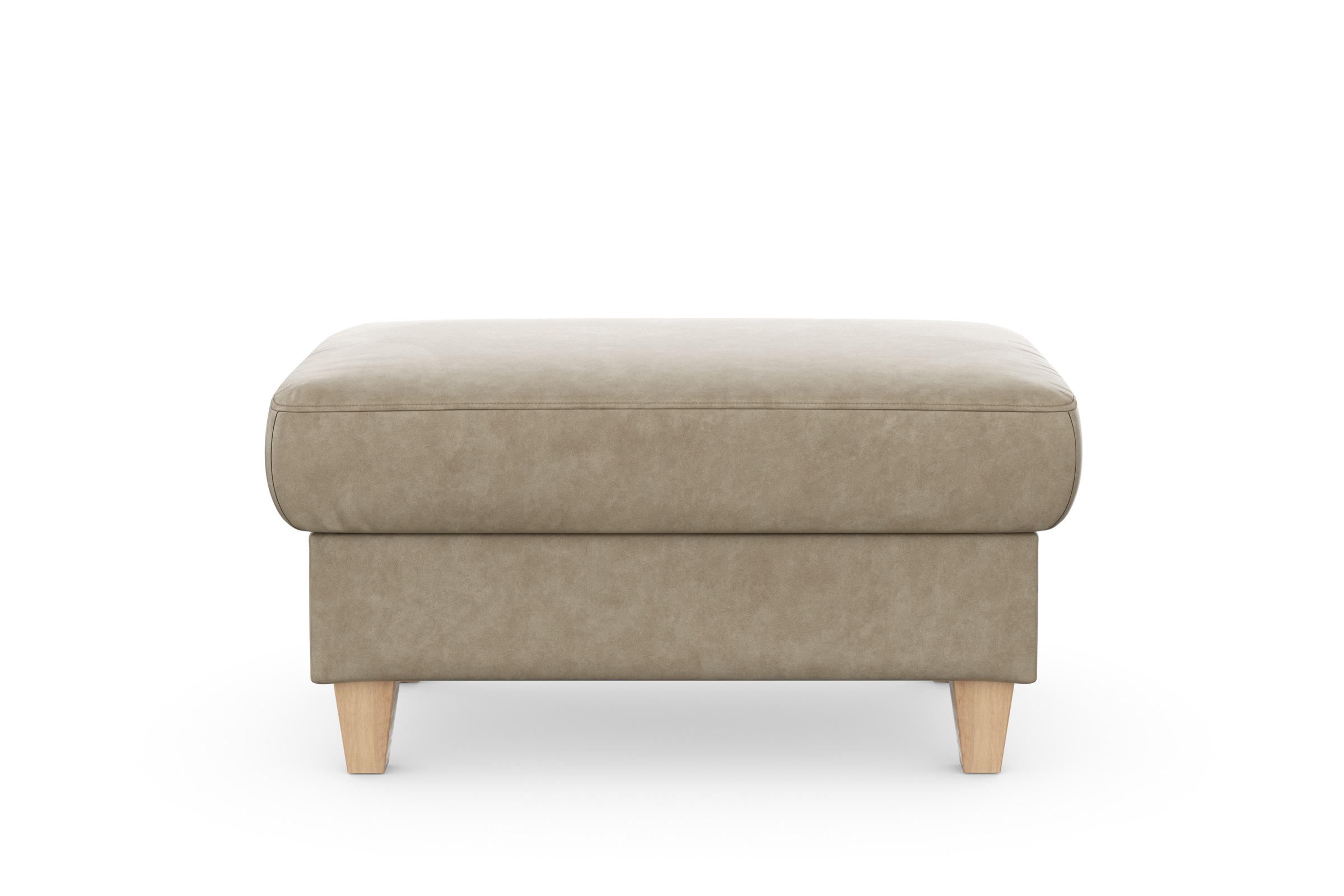 sit&more Stauraumhocker »Farö«, mit Stauraum und Federkern und naturfarbenen Füßen