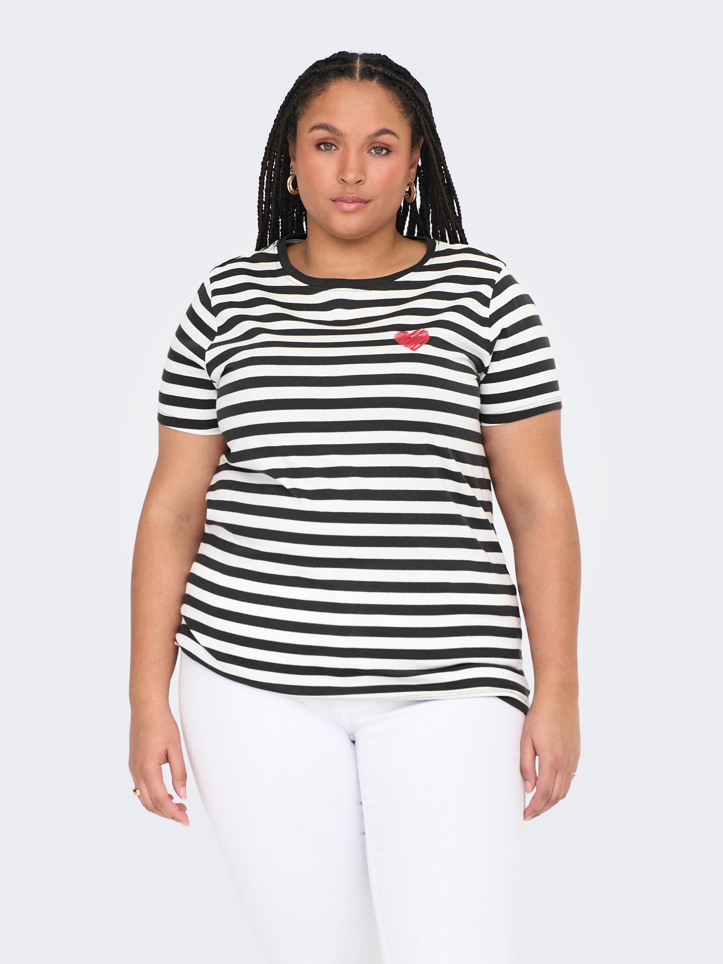 ONLY CARMAKOMA Kurzarmshirt »CARMOODY LIFE SS REG TEE JRS«