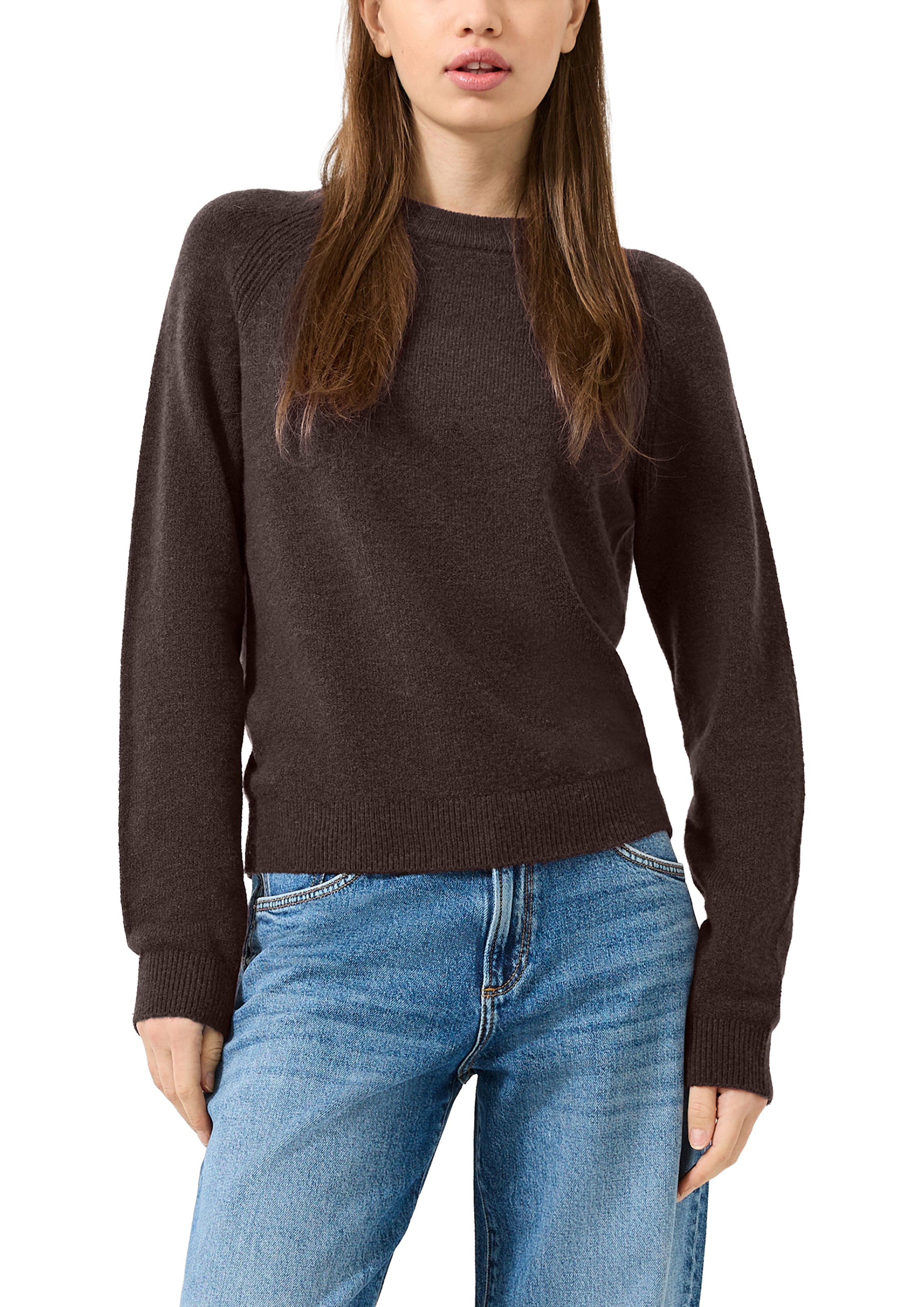 QS Strickpullover Winterpullover mit Stretch