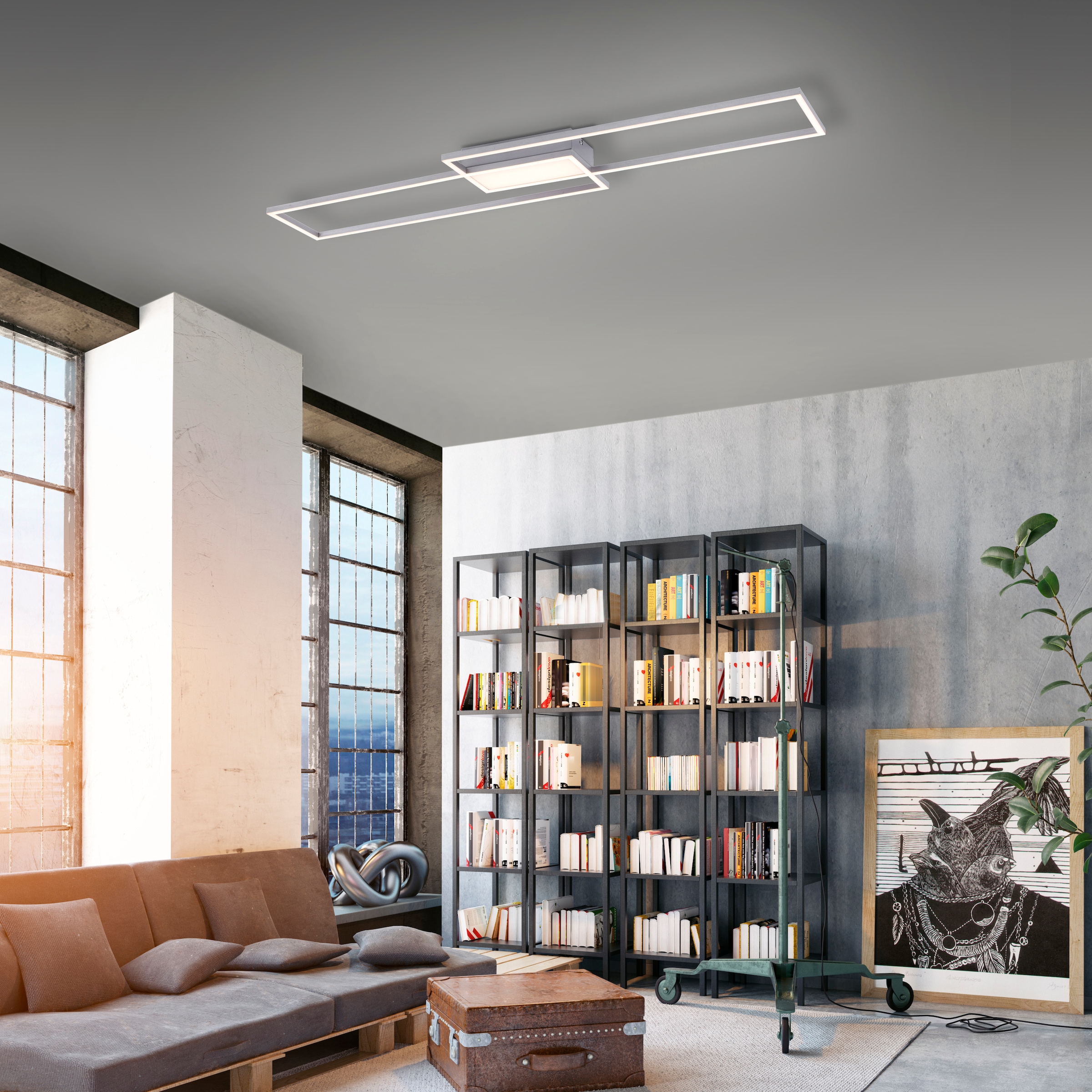 JUST LIGHT Deckenleuchte »ASMIN«, 3 flammig, Leuchtmittel LED-Board-LED-Board | LED fest integriert, CCT - über Fernbedienung, dimmbar, Serienschalter, Memory