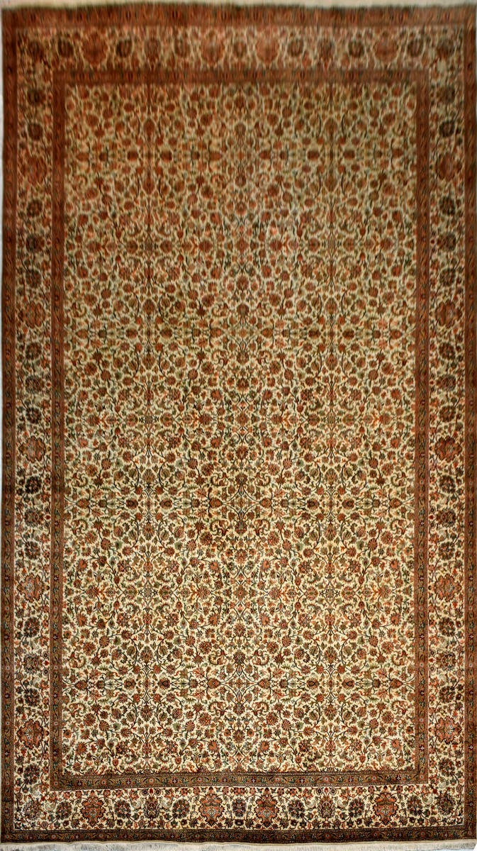 Kayoom Seidenteppich »Allover 999x5«, rechteckig, 10 mm Höhe, Einzelstück mit Zertifikat, Wohnzimmer
