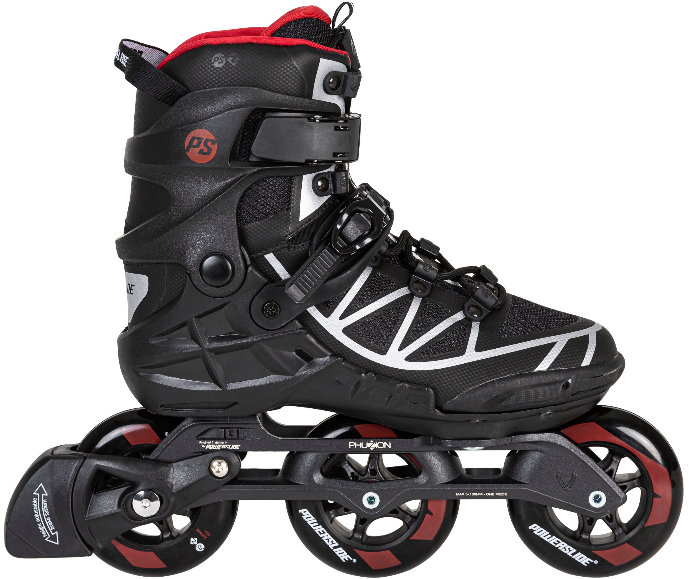 Powerslide Inlineskates »Phuzion Argon Scarlet 100«