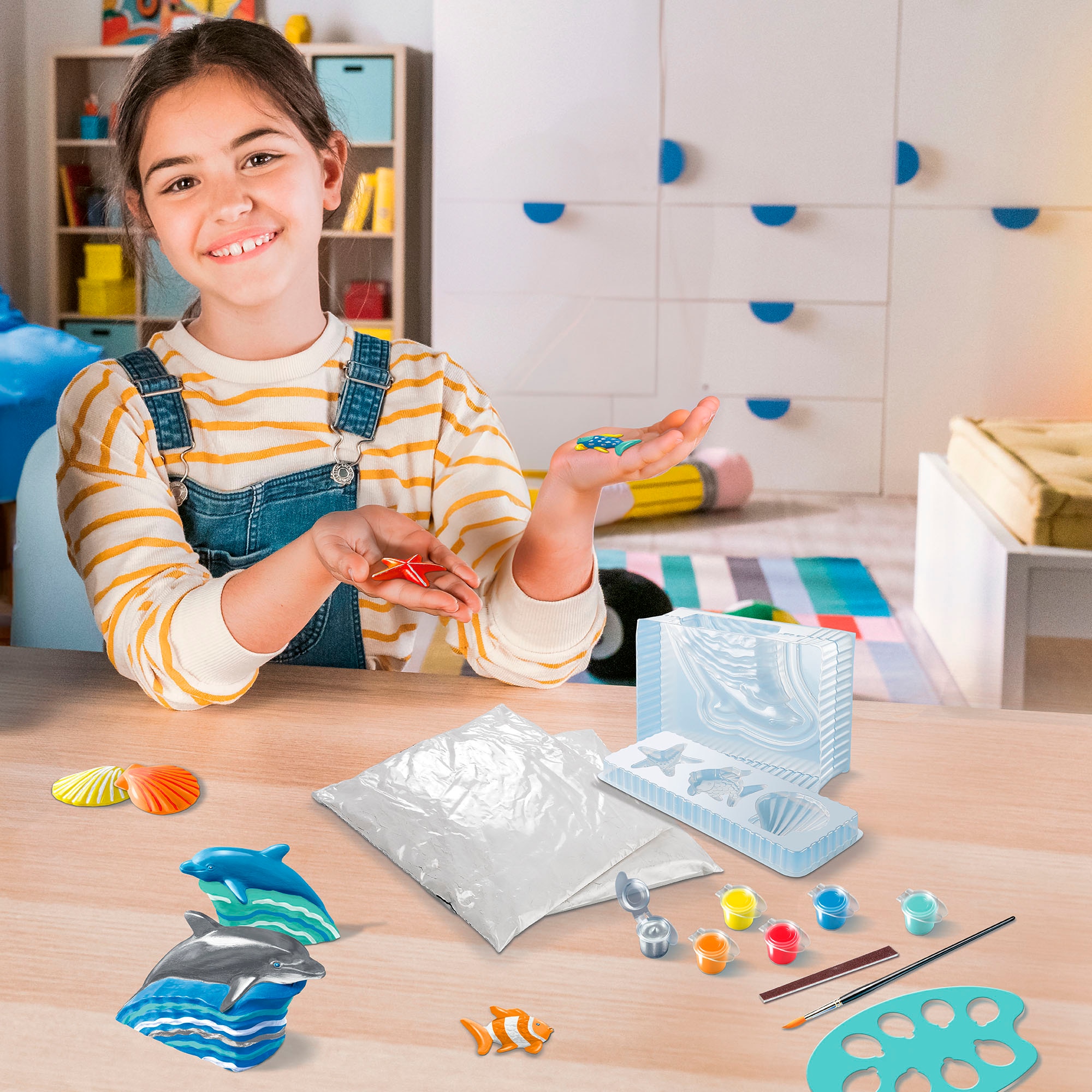 Ravensburger Kreativset »BeCreative Midi, Gipsfiguren gießen Delfine«, Made in Europe