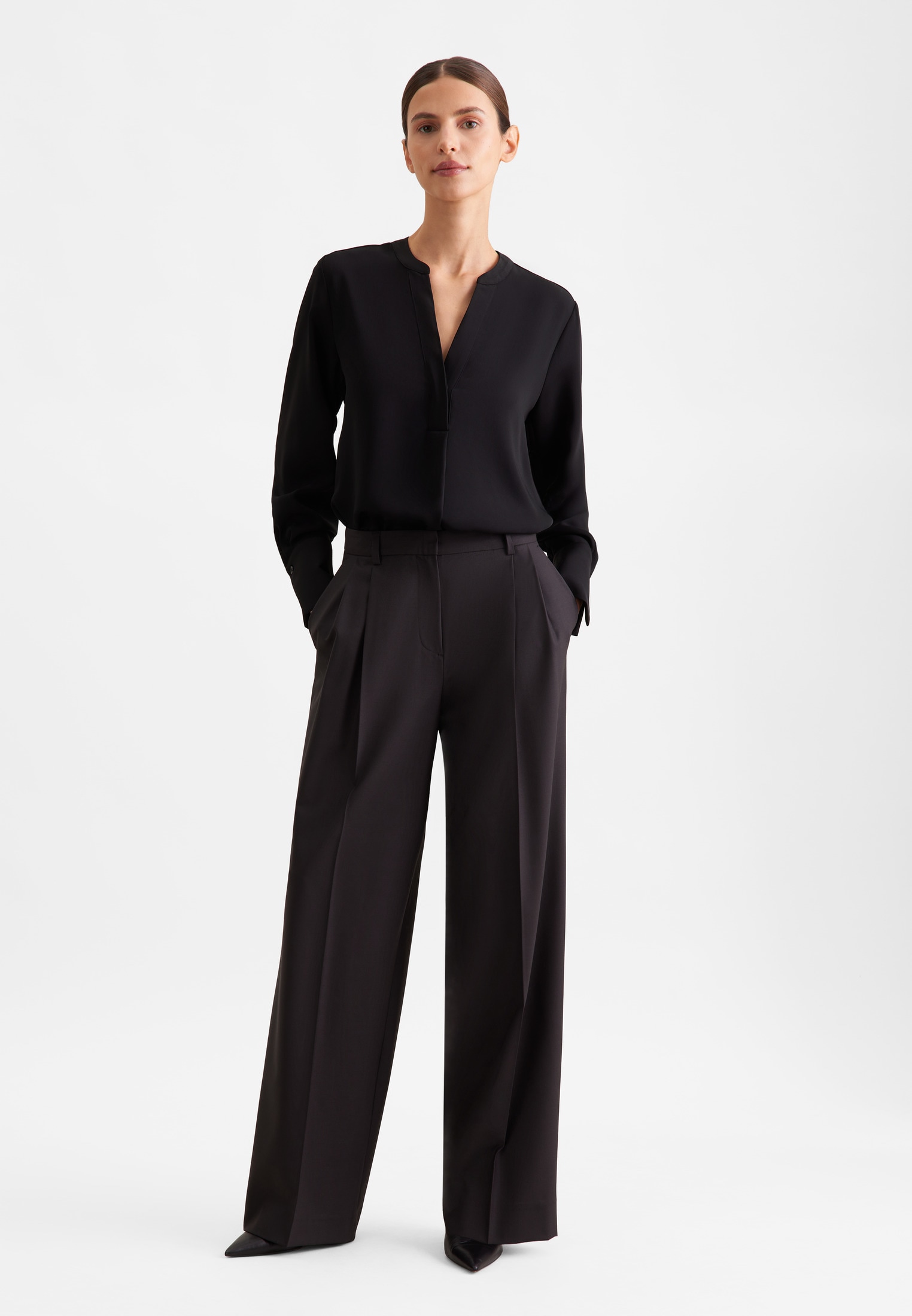 seidensticker Klassische Bluse »Schwarze Rose« Tunika Uni