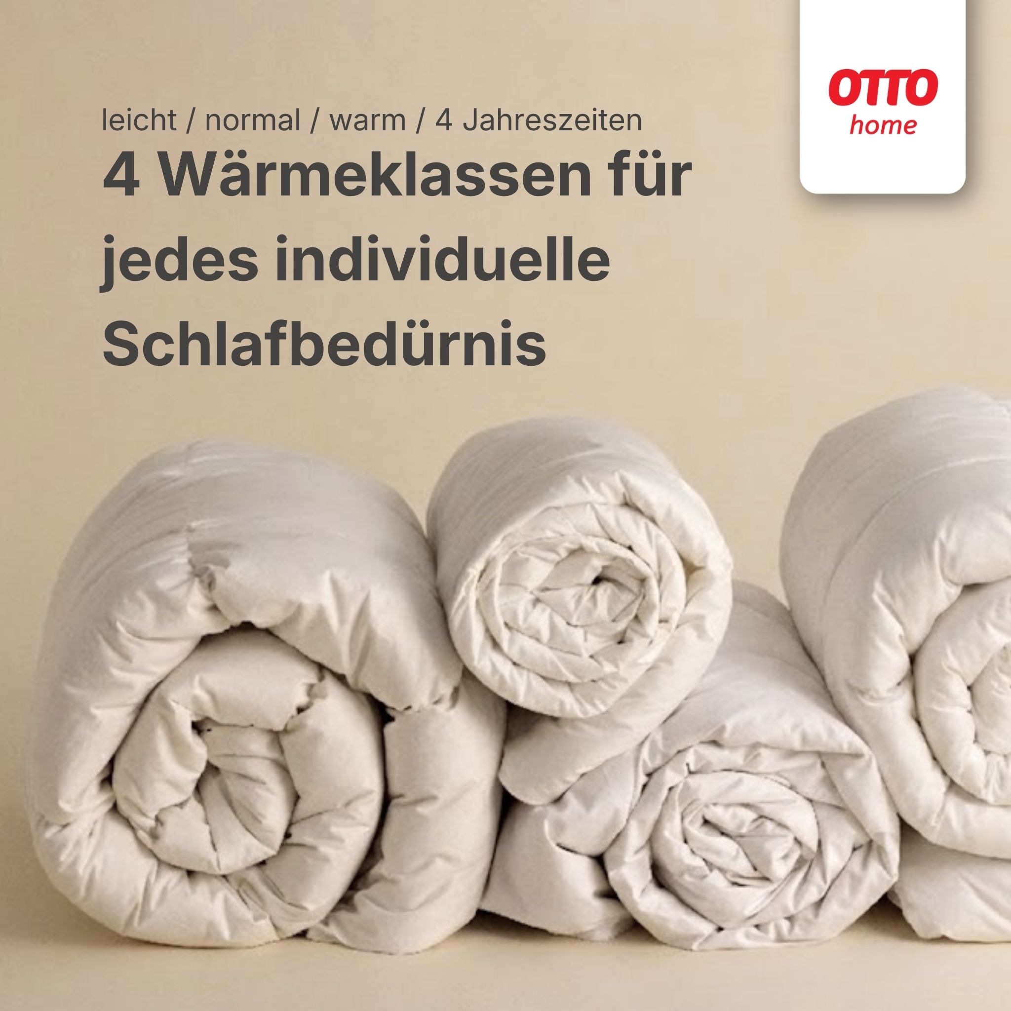 OTTO home Microfaserbettdecke »Baca, Bettdecke 135x200 cm, 155x220 cm und weitere Größen« leicht Füllung aushochwertiger6D-Hohlfaser Bezug Polyester 1 Stk. tlg. Bettdecken, Sommer, Winter, 4-Jahreszeiten, Decke