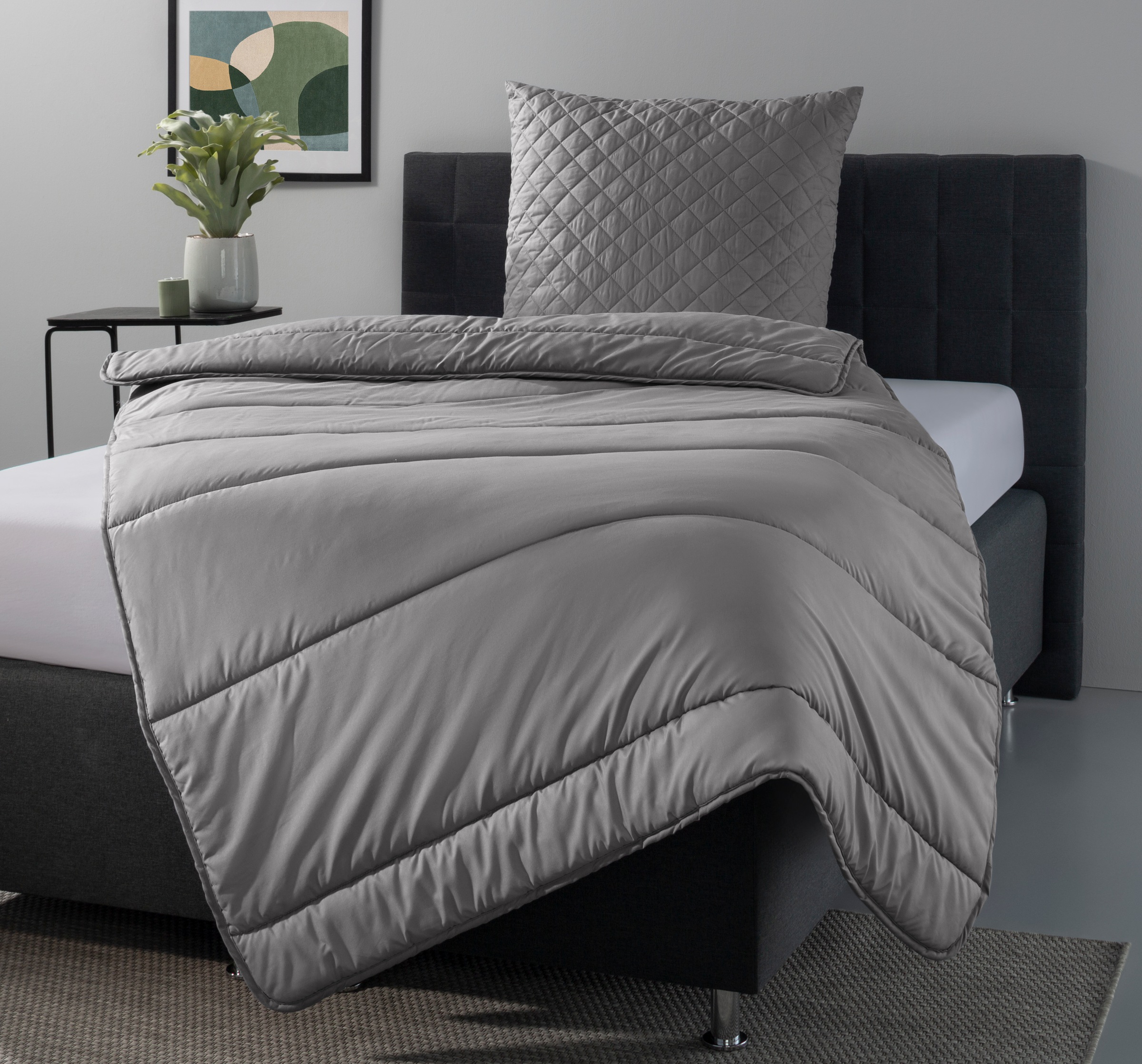 OTTO home Microfaserbettdecke + Microfaserkissen »Claara Spar Set, Decke + günstig online kaufen