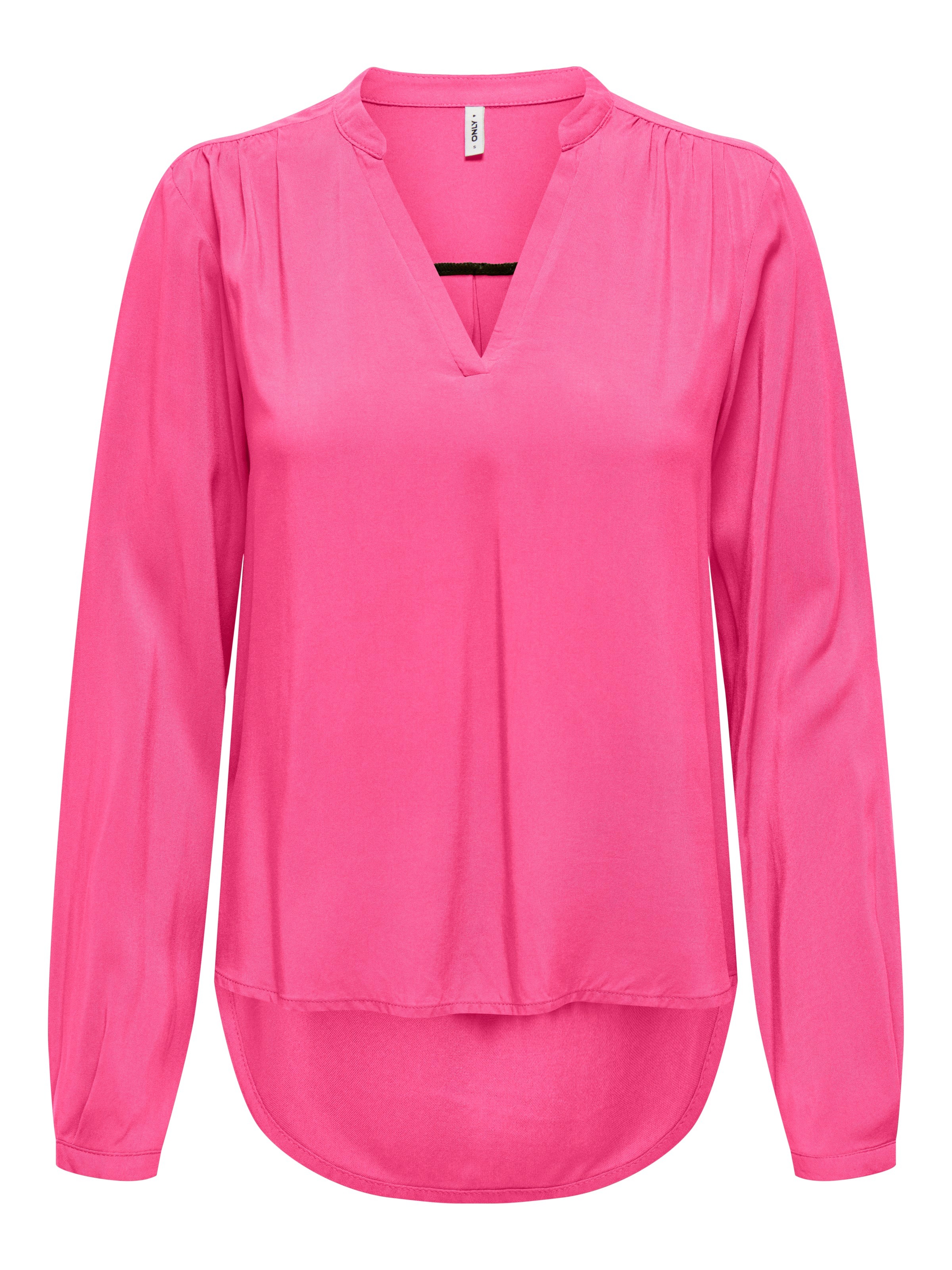 ONLY Blusenshirt »ONLNOVA LIFE VIS L/S JOSIE TOP SOLID« Carmine Rose L (40) L (40) Shirtbluse von ONLY