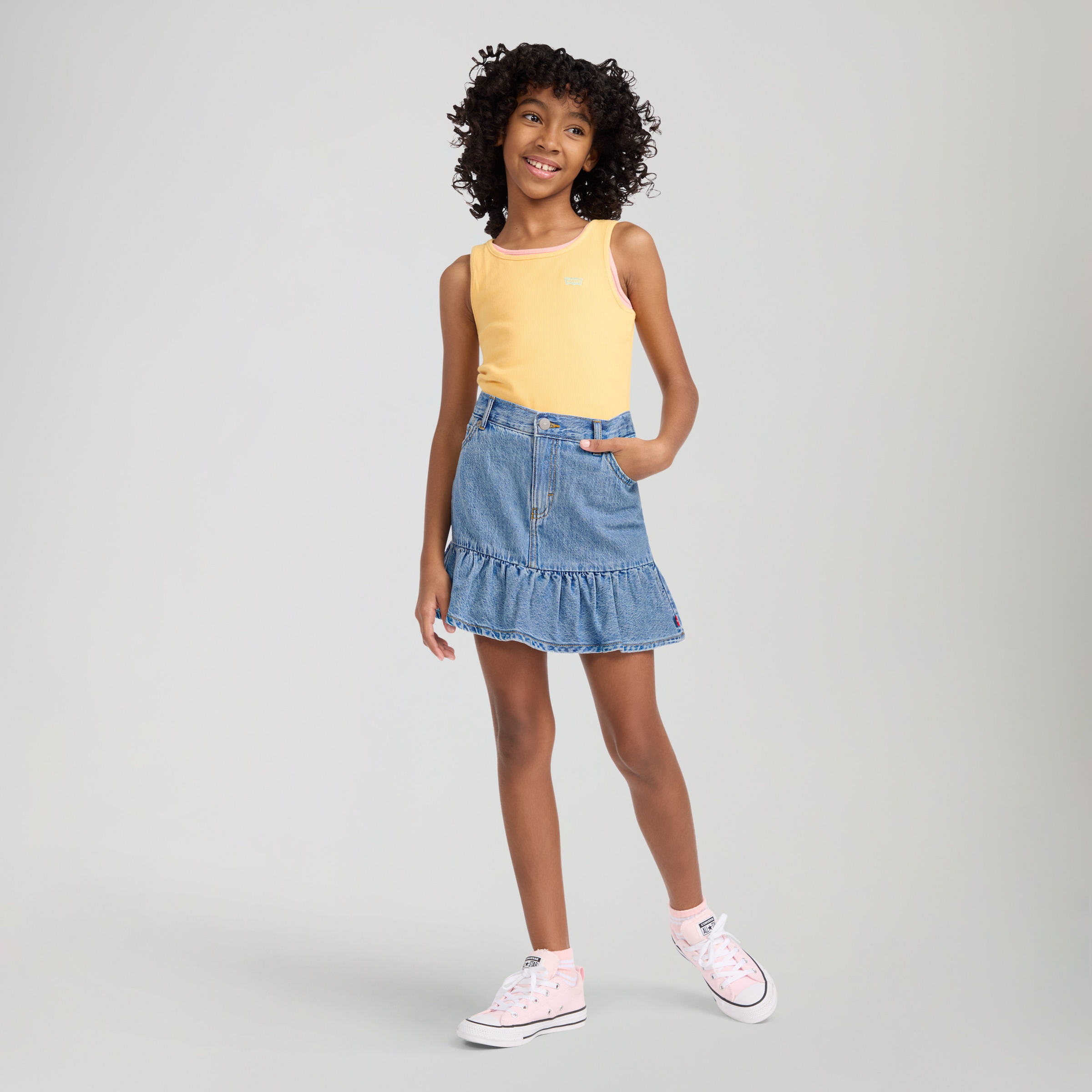 Levi's® Kids Minirock »LVG FLOUNCE SKORT« for Girls, halb Shorts halb Rock, im 5-Pocket-Style