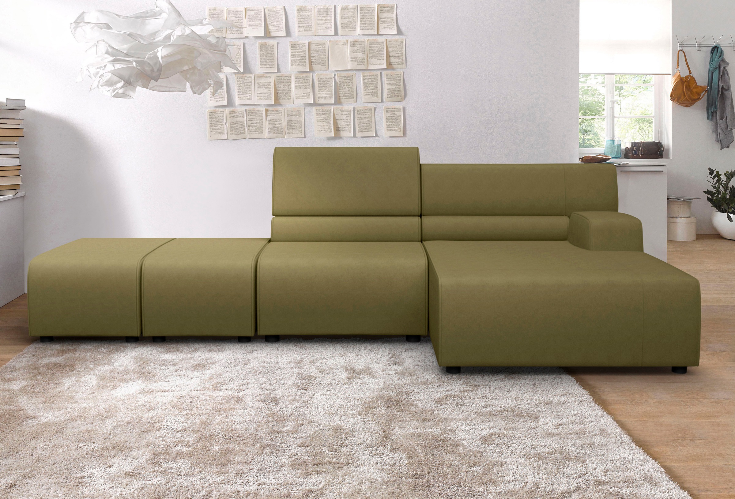 Egoitaliano Ecksofa »Babouche, Designsofa mit außergewöhnlichem Sitzkomfort günstig online kaufen