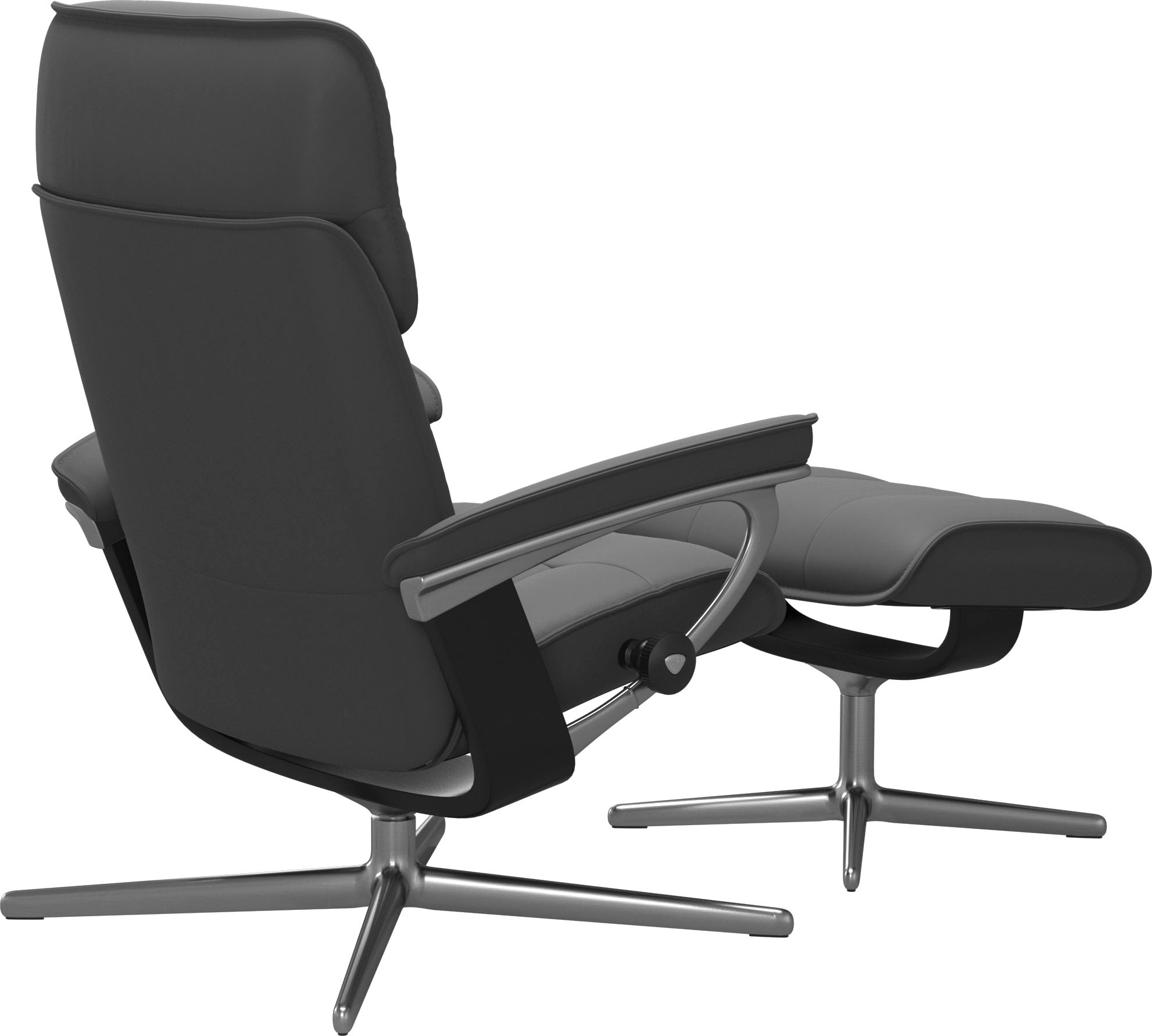 Stressless® Fußhocker »Admiral«, mit Cross Base, Größe M & L, Holzakzent Schwarz
