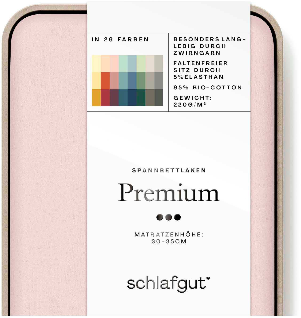 Schlafgut Spannbettlaken »Premium«, Zero Waste Verpackung, PREMIUM Qualität