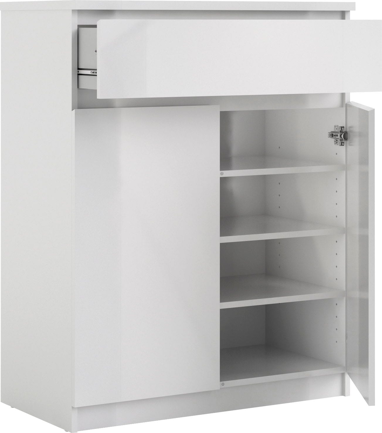 INOSIGN Kommode »Naia«, abgerundete Schubladenkanten auf Metallgleiter, Breite 80,2 cm