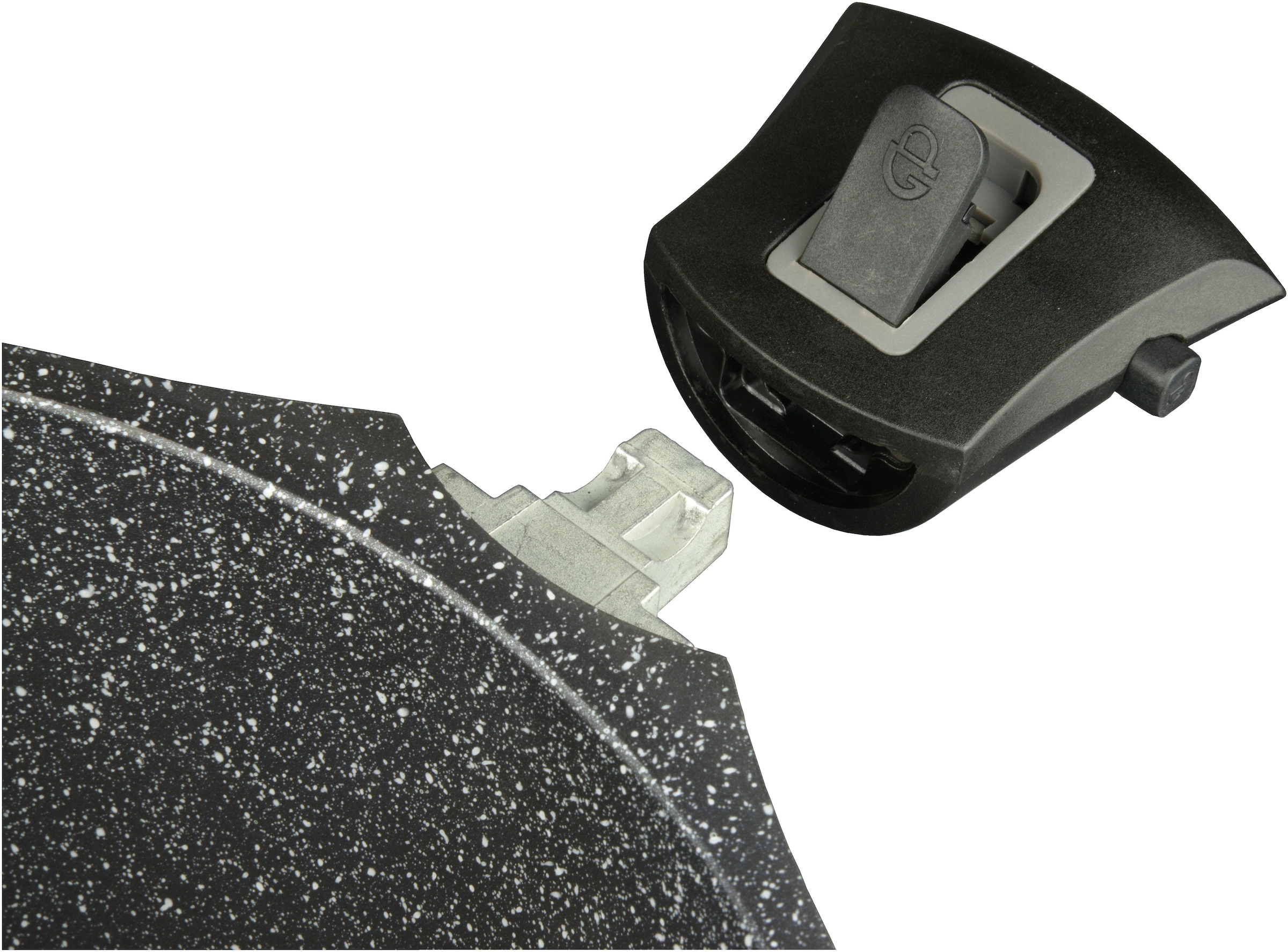 GSW Kochtopf »Easy Click«, Aluminiumguss, (1 tlg.), abnehmbarer Griff, Induktion