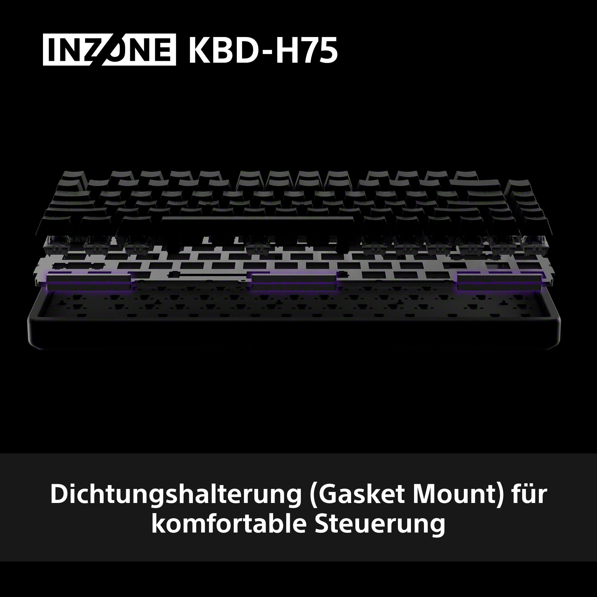 Sony Gaming-Tastatur »INZONE KBD-H75«, (Fn-Tasten-USB-Anschluss-Windows-Sperrtaste)