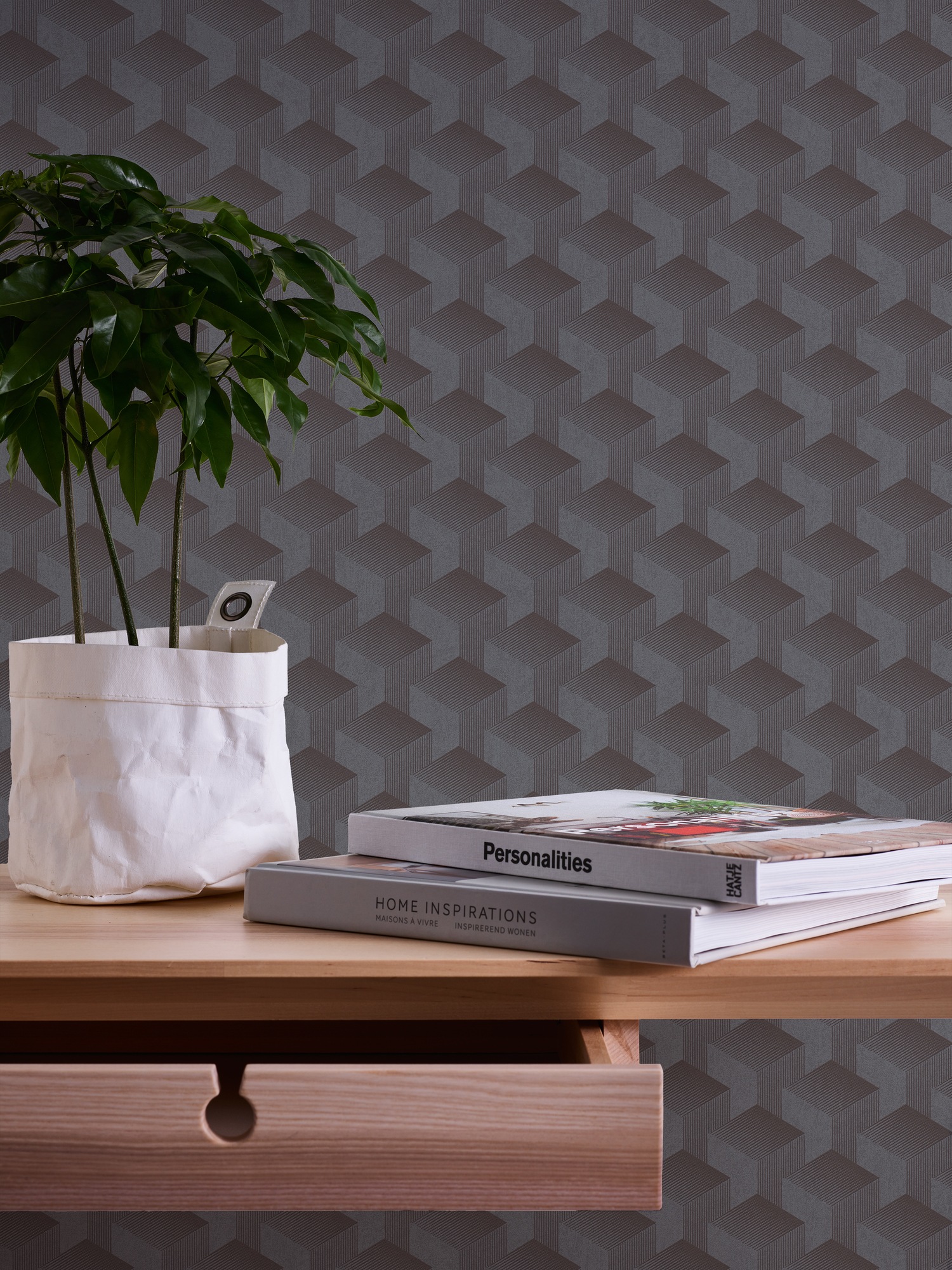 A.S. Création Vliestapete »Schlichte 3D-Tapete«, matt-gemustert-neutral, Grafiktapete 3D-Effekt Tapeten Wohnzimmer Schlafzimmer Küche modern