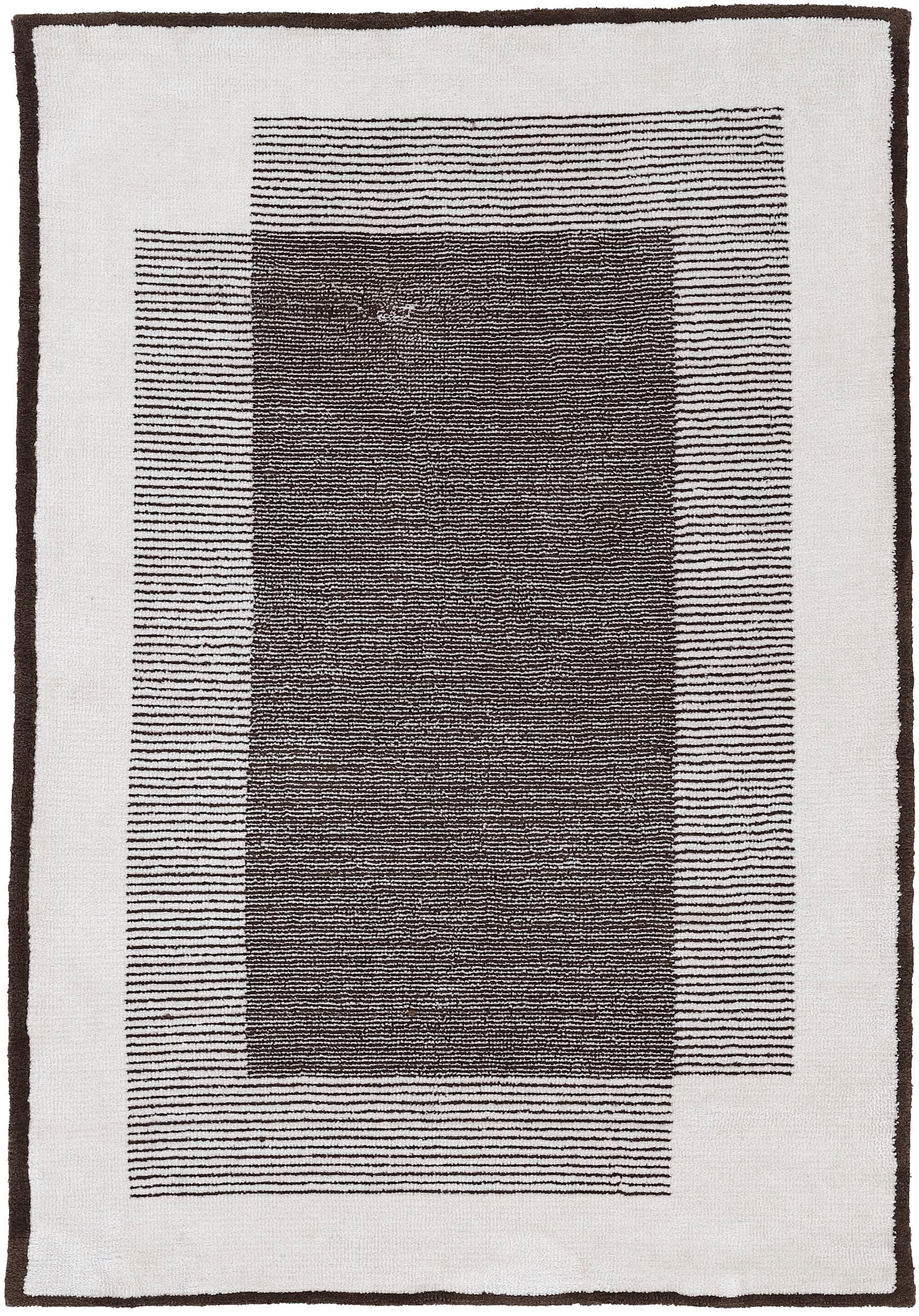 carpetfine Teppich »Holly 7«, rechteckig, 12 mm Höhe, geometrisches Design, gestreift, Hoch Tief Struktur