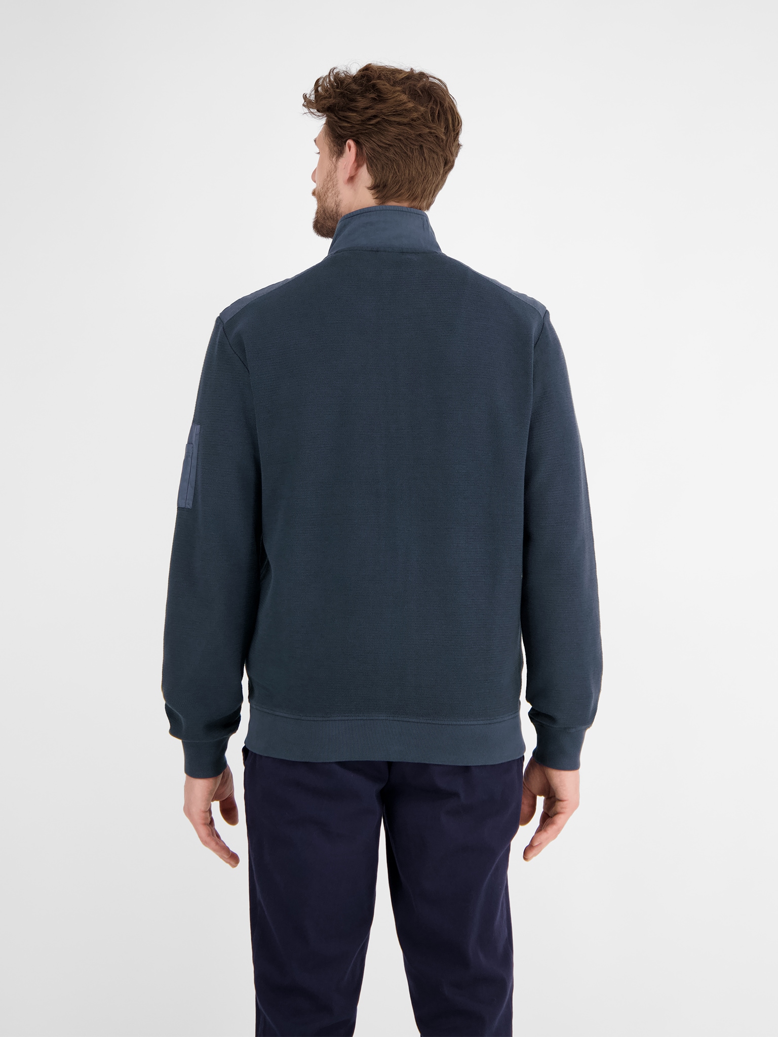 LERROS Sweatjacke, mit Logo Stickerei