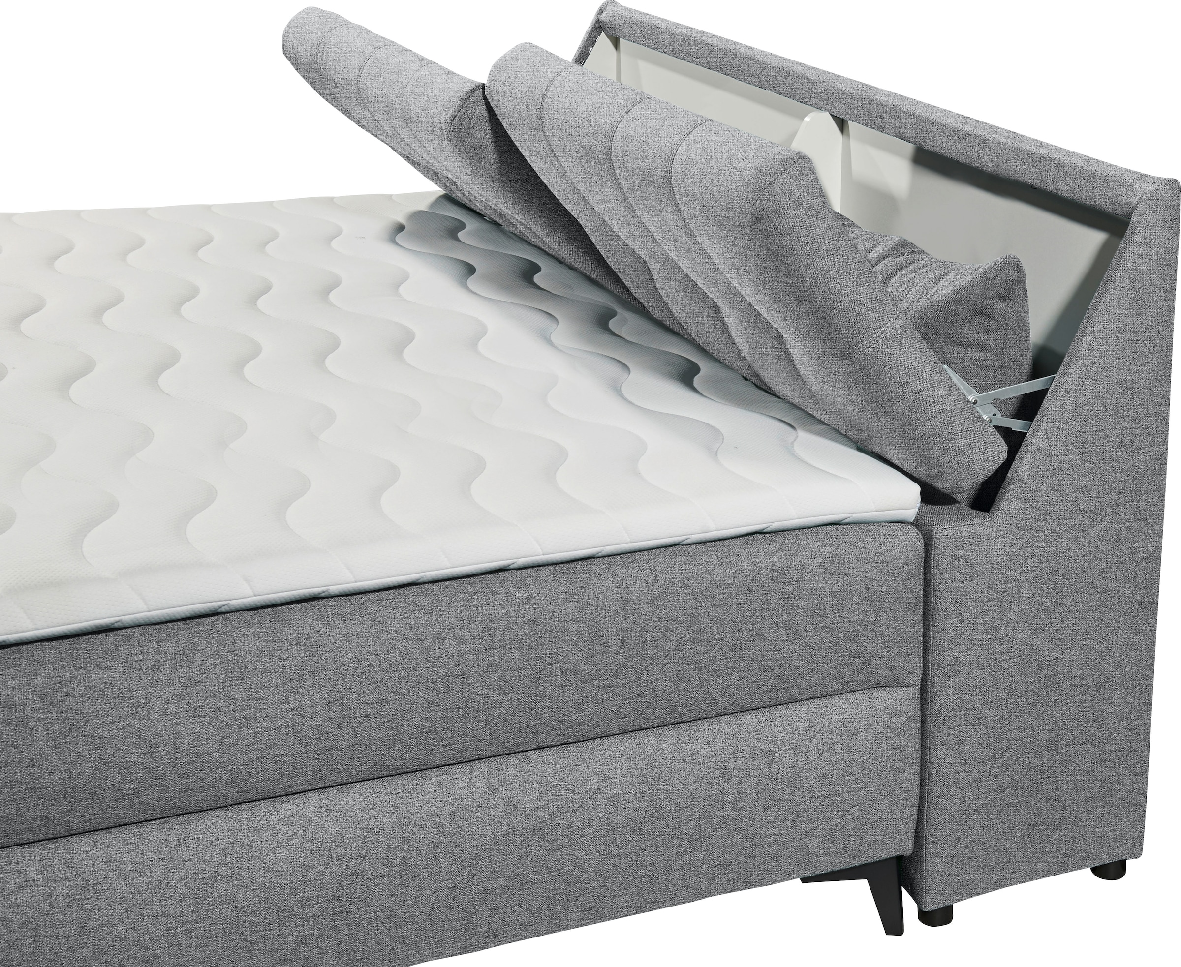 ED EXCITING DESIGN Boxbett »Atlantis«, mit Bettkasten und Stauraum im Kopfteil