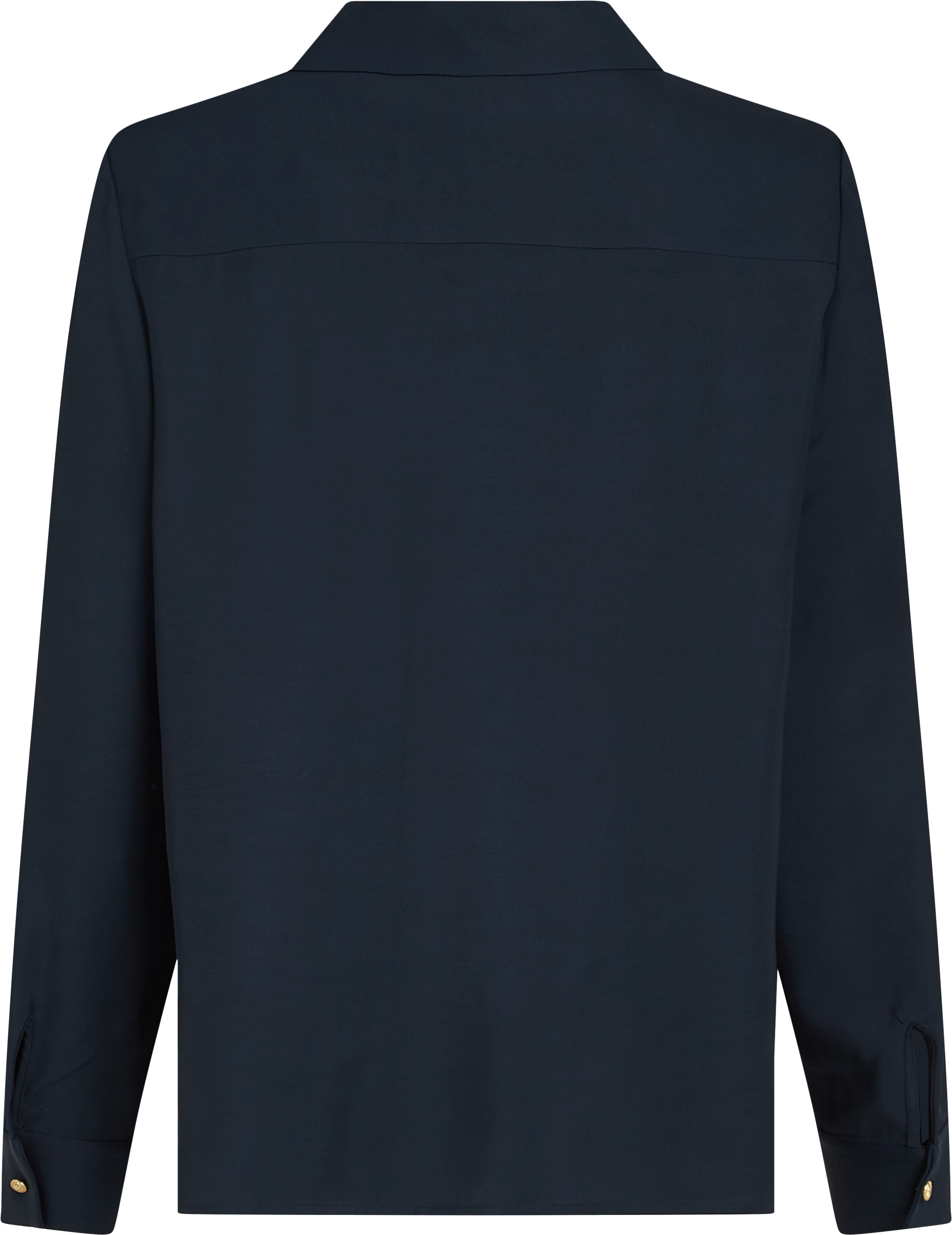 Tommy Hilfiger Hemdbluse »SOFT VISCOSE REGULAR LS SHIRT«, in Unifarbe, mit Metalllabel