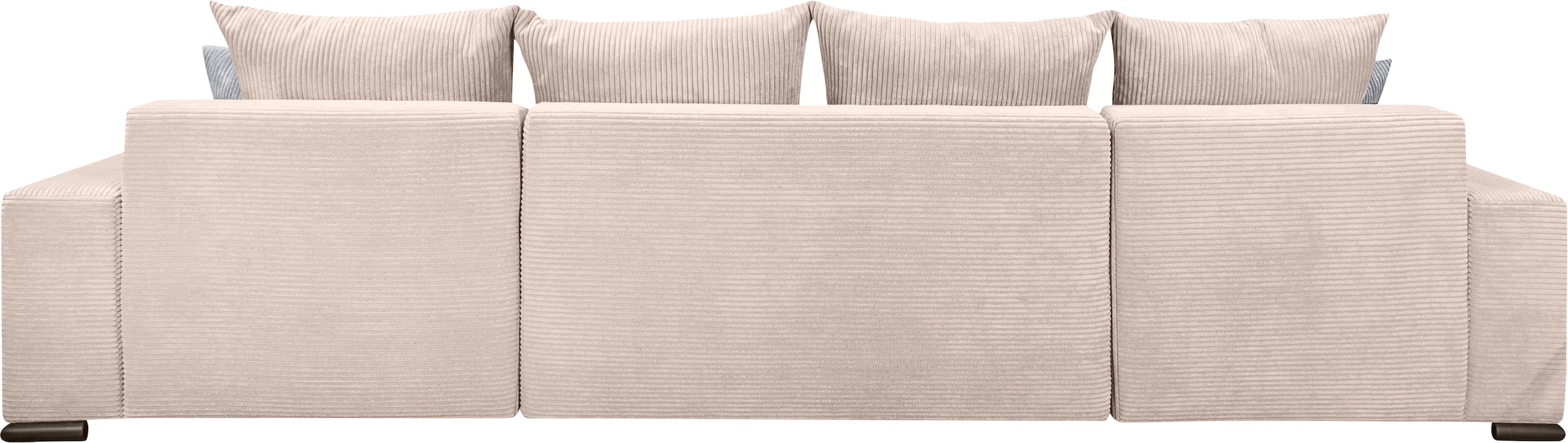 COLLECTION AB Wohnlandschaft »Josy XL U-Form, B: 313 cm in Cord, Cord-Mix« mit Bettfunktion, Bettkasten & 2 Zierkissen, Federkern