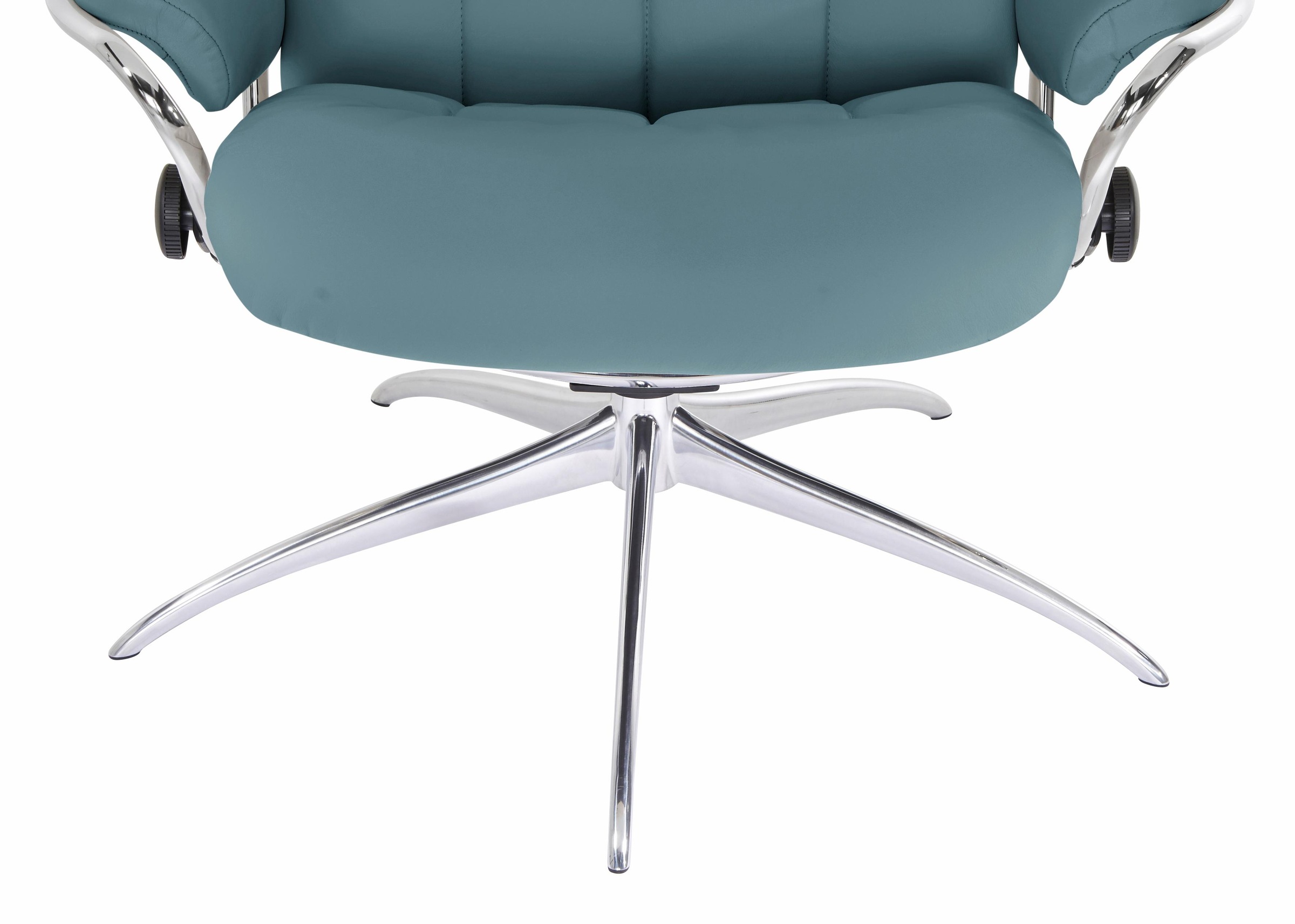 Stressless® Relaxsessel »London«, (Set, Relaxsessel mit Hocker), mit Hocker, High Back, mit Star Base, Gestell Chrom