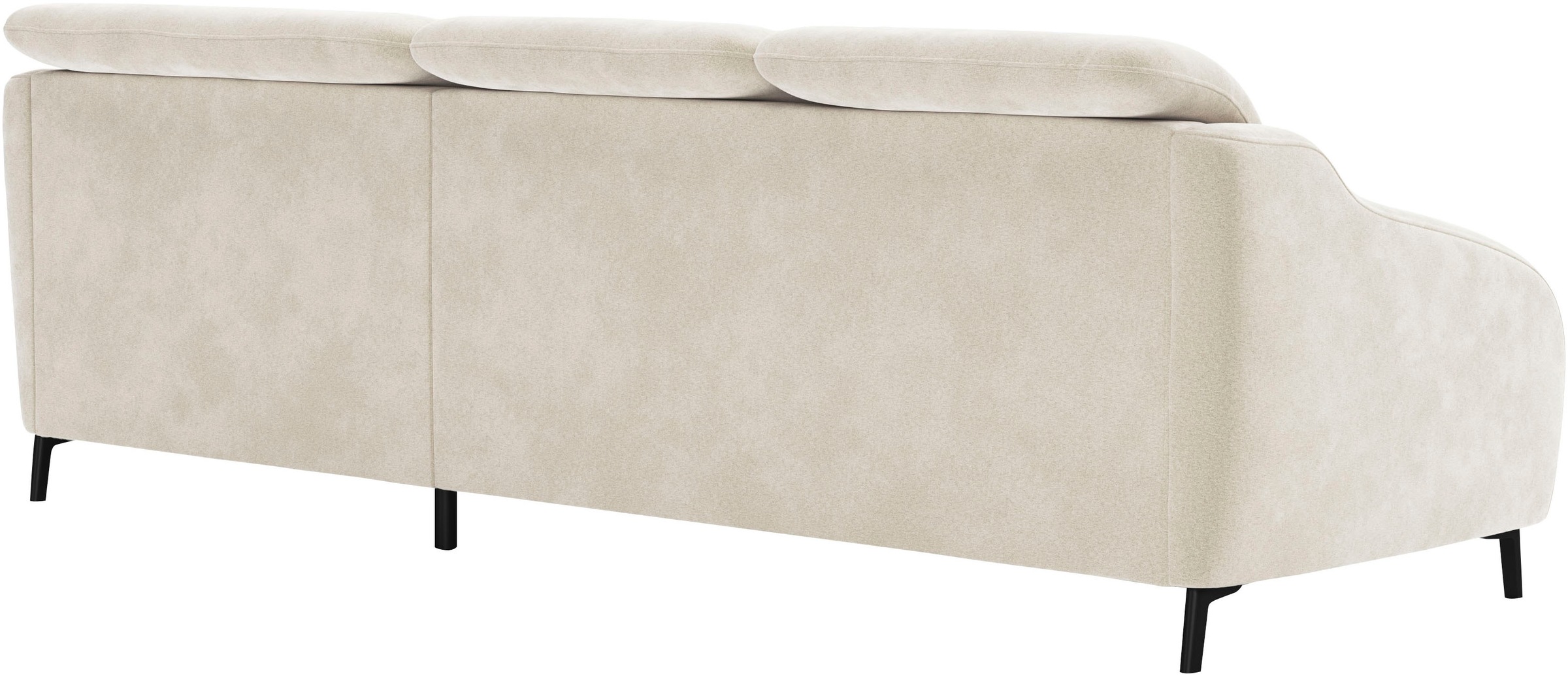 sit&more Ecksofa »Blues L-Form«, wahlweise mit Klapptisch und USB
