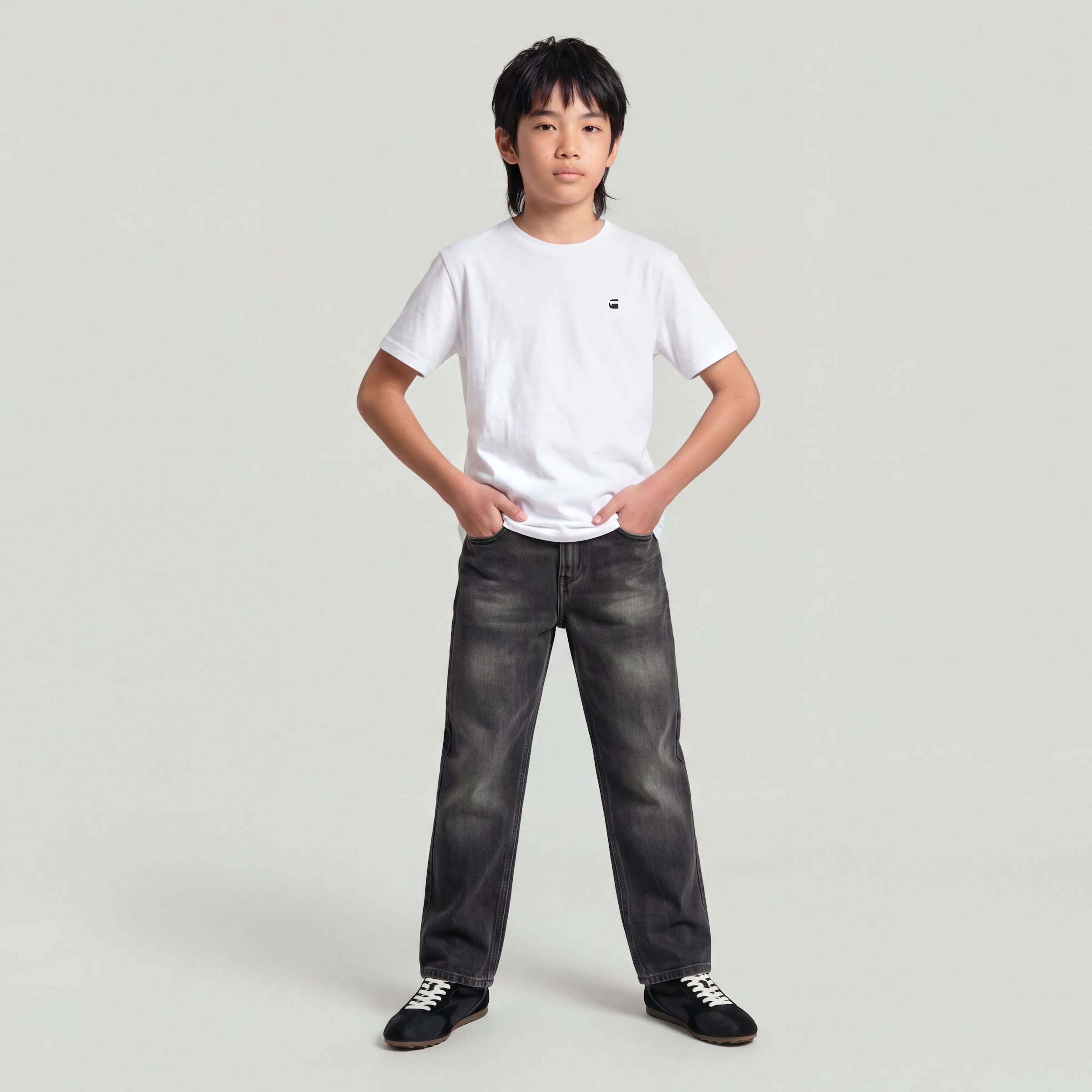G-STAR T-Shirt »KIDS, T-Shirt ss regular 2PK« Packung, 2 mit kleinem Logoprint, Baumwolle