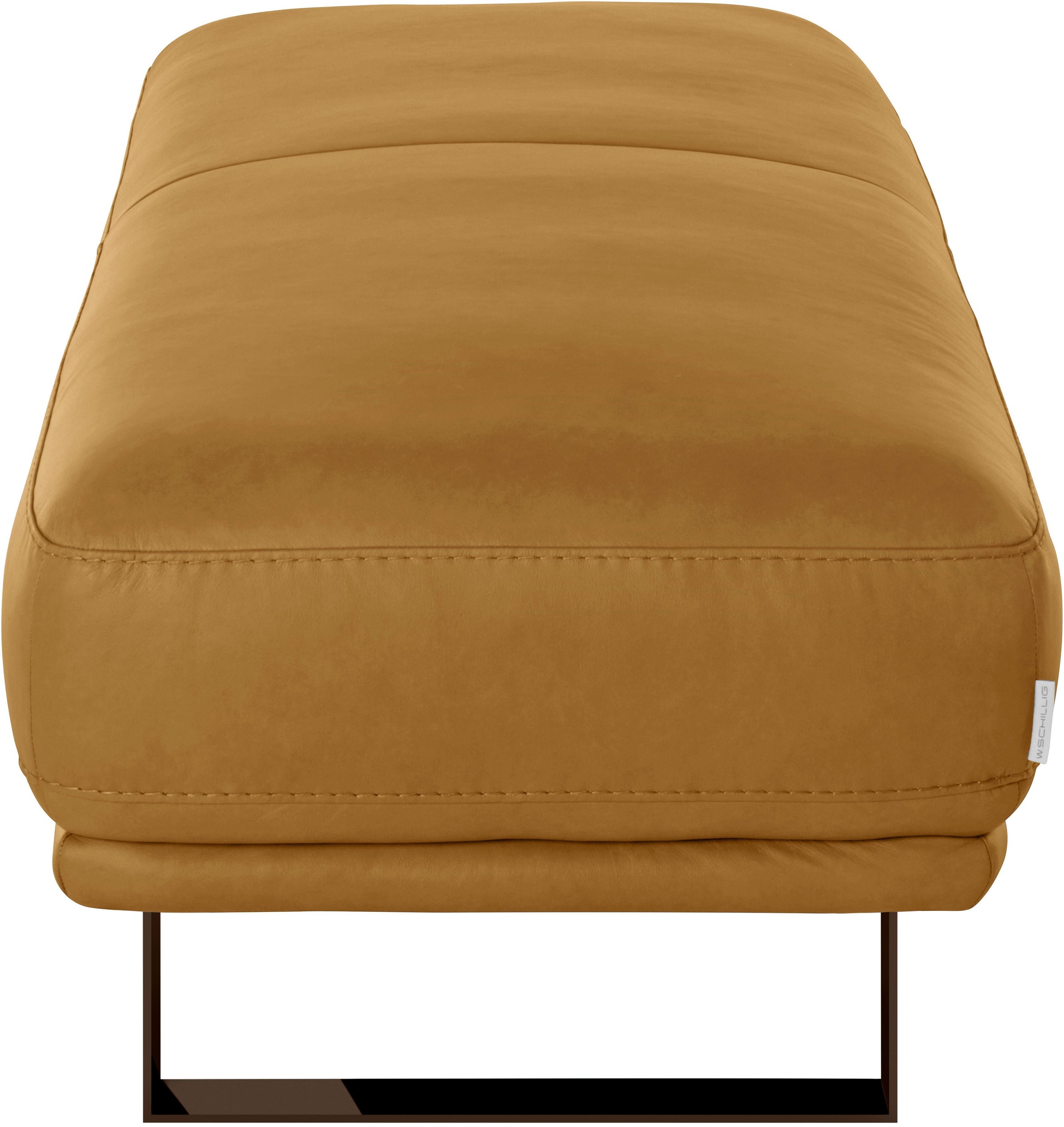 W.SCHILLIG Hocker »montanaa«, mit Metallkufen in Bronze pulverbeschichtet, Breite 141 cm