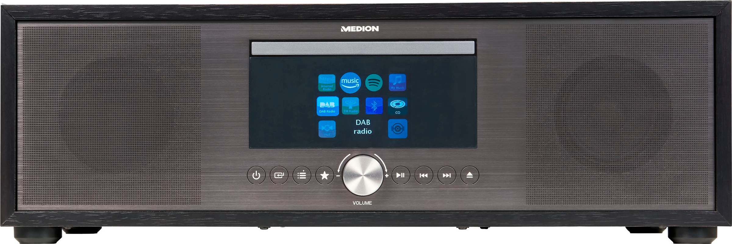Medion® Internet-Radio »All-In-One Audio System LIFE® P-Serie«, (Bluetooth-LAN (Ethernet)-WLAN Internetradio-Digitalradio (DAB+)-UKW mit RDS-FM-Tuner 80 W)